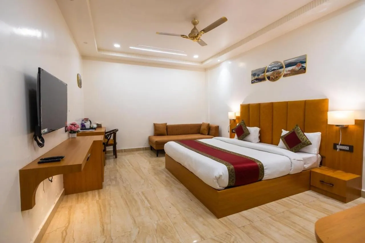 Bed in Hotel Kalawati Palace