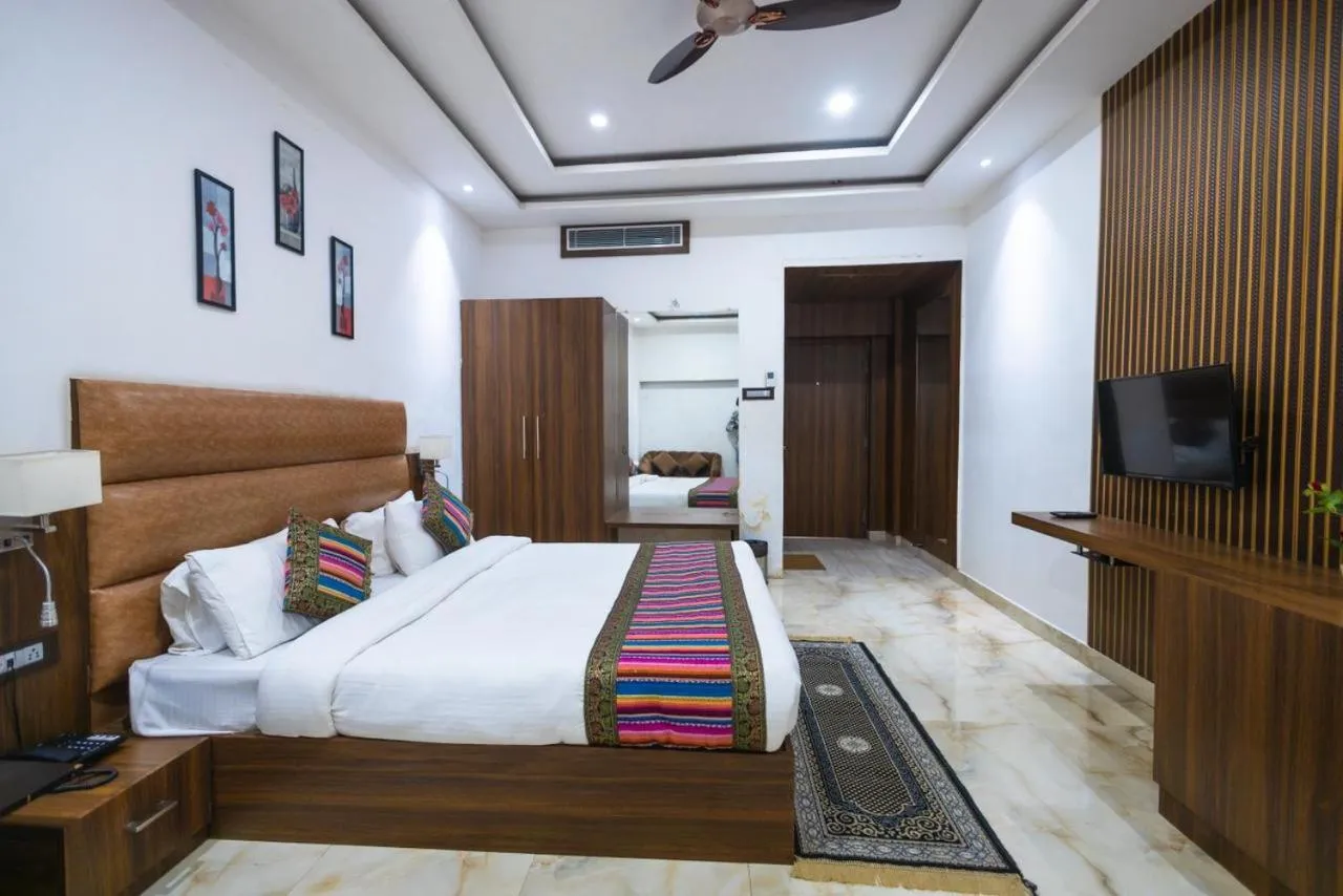 Bed in Hotel Kalawati Palace