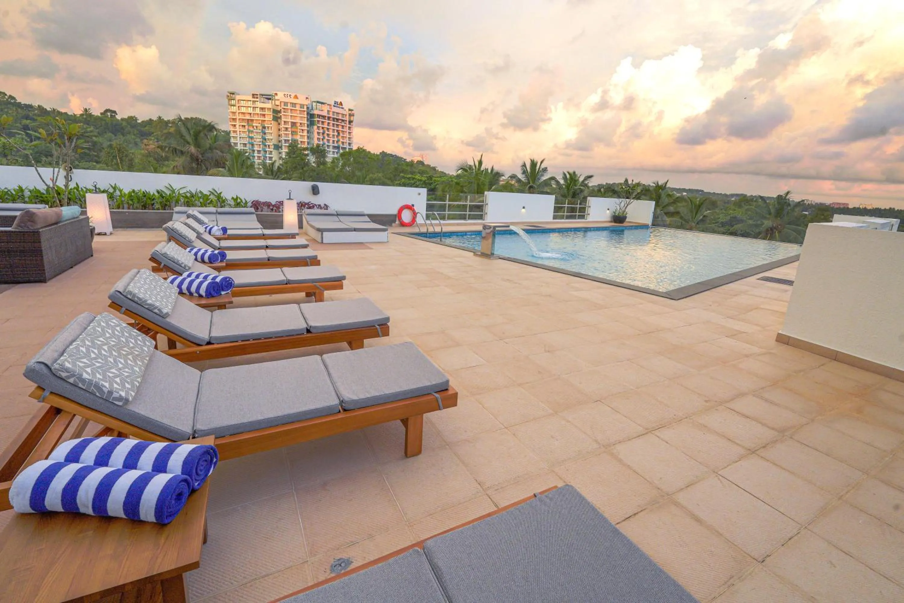 Swimming pool in Gokulam Grand Trivandrum