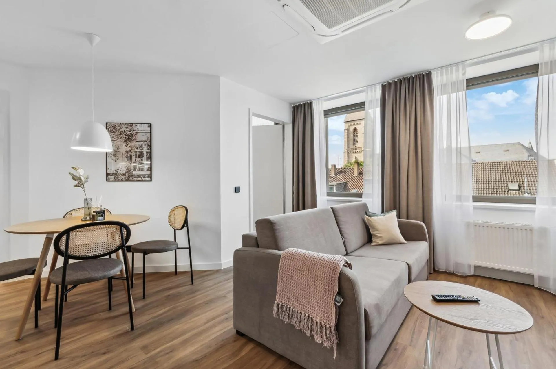 Living room in Limehome Oberhausen Paul-Reusch-Str