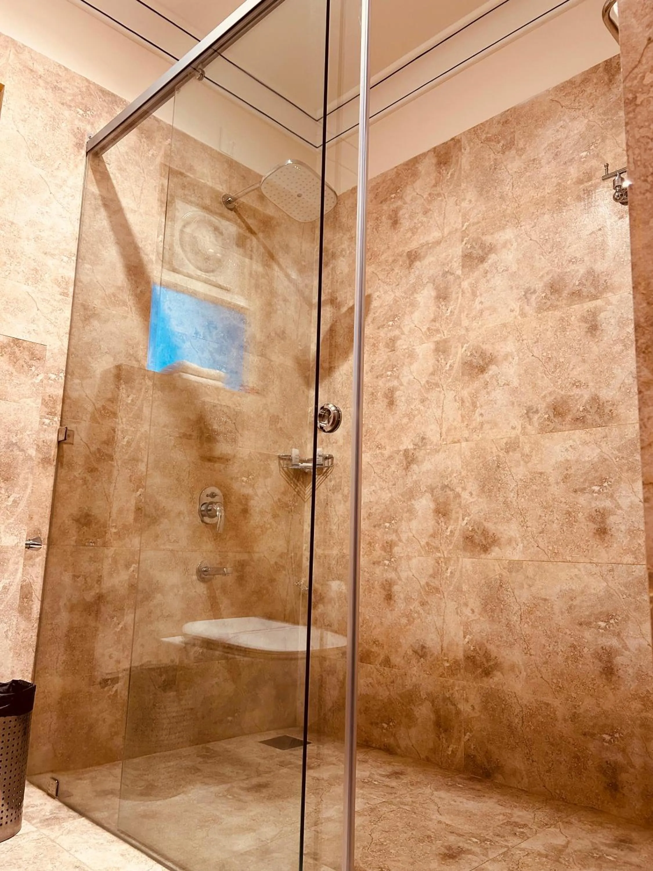 Shower in THE TRISHALA VILAS (A LUXURY BOUTIQUE HOTEL & SPA)