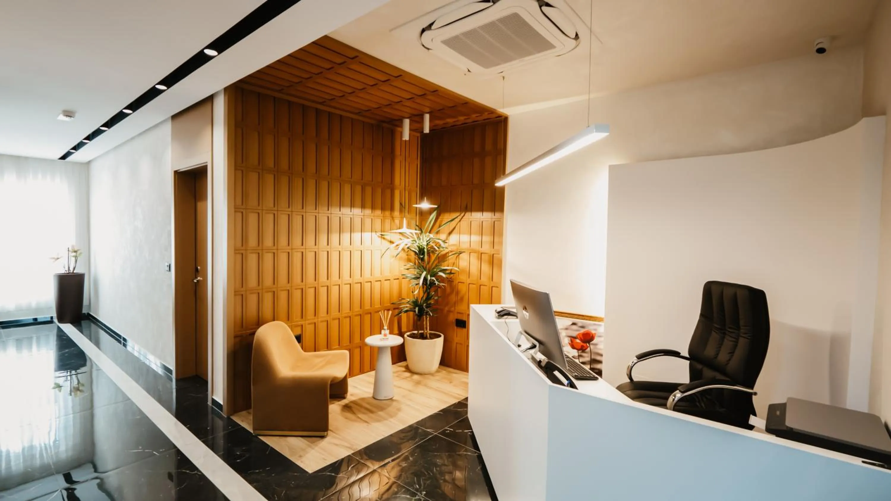 Seating area in BAZ'HUR Boutique Hotel