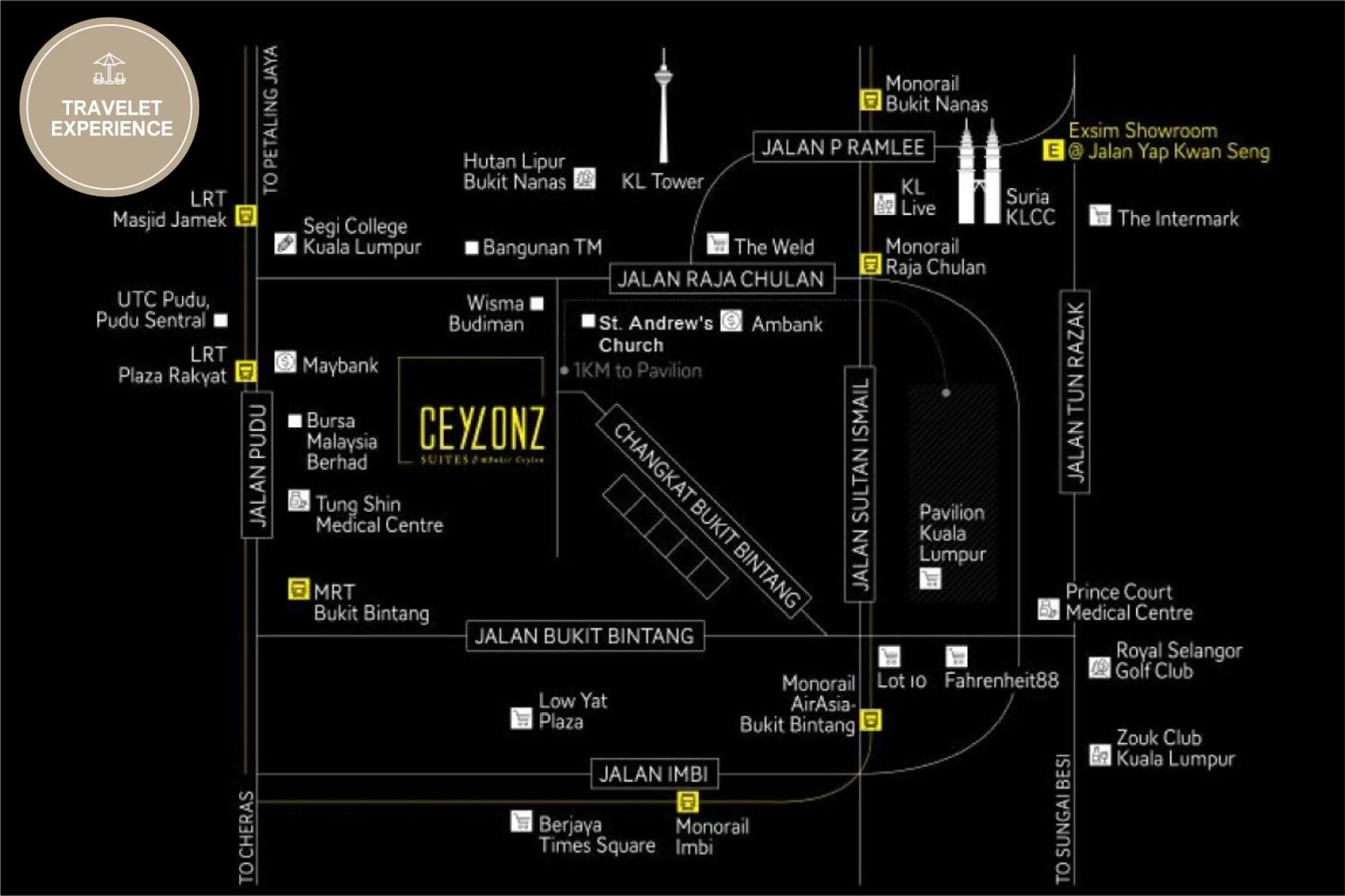 Text overlay in Ceylonz Suite KLCC, Travelet