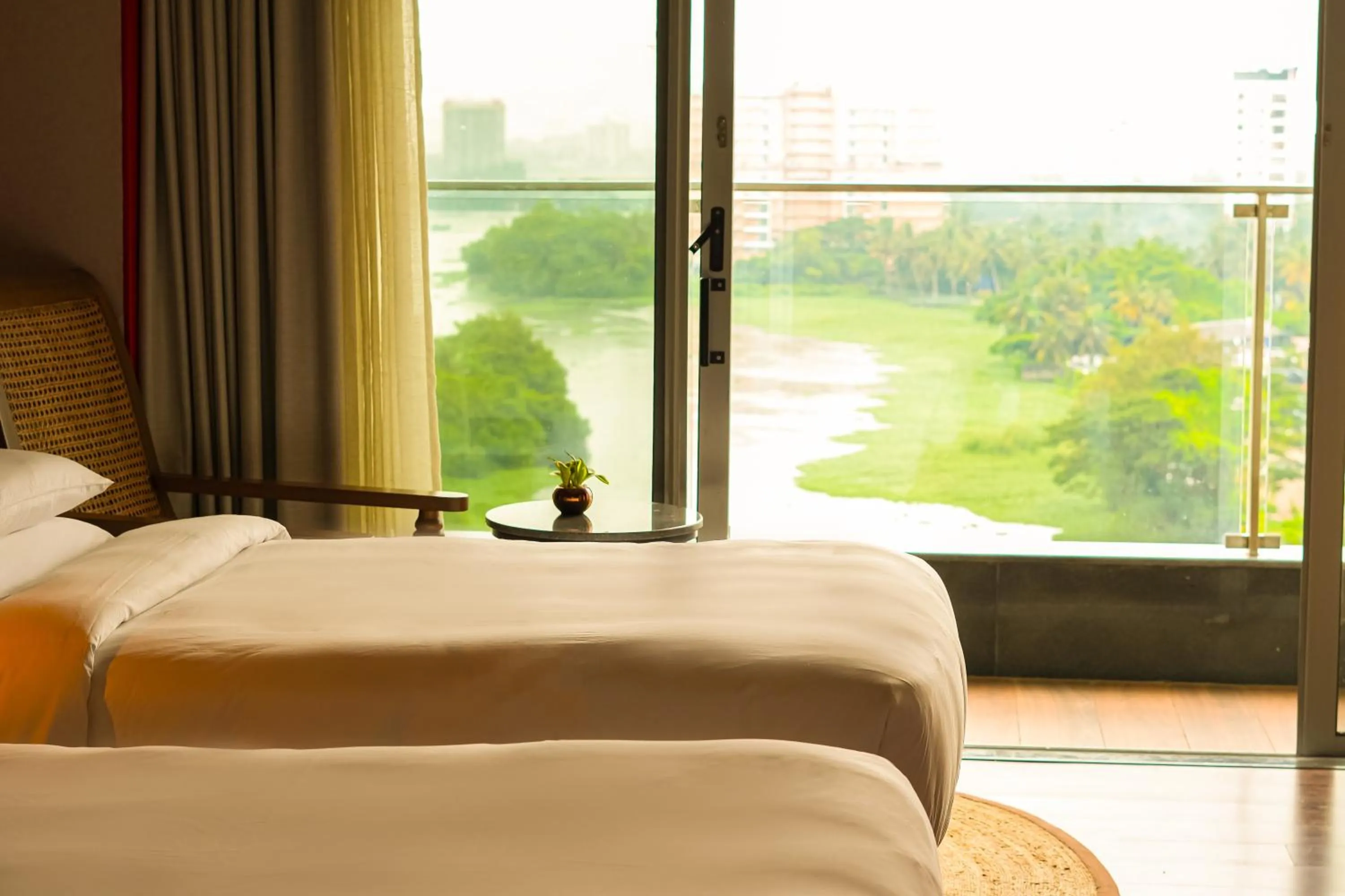 Bedroom, Bed in The Artiste, Kochi, A Tribute Portfolio Hotel , Forum Mall