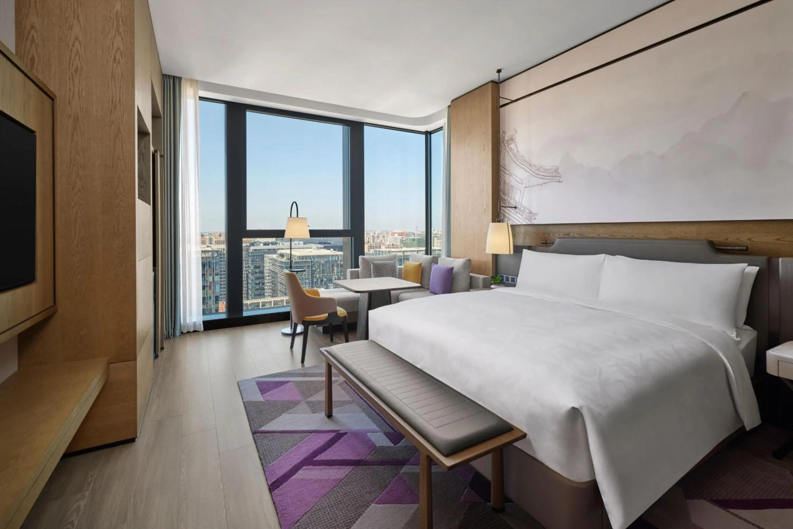 Photo of the whole room, Bed in JW Marriott Hotel Xi'an Southwest