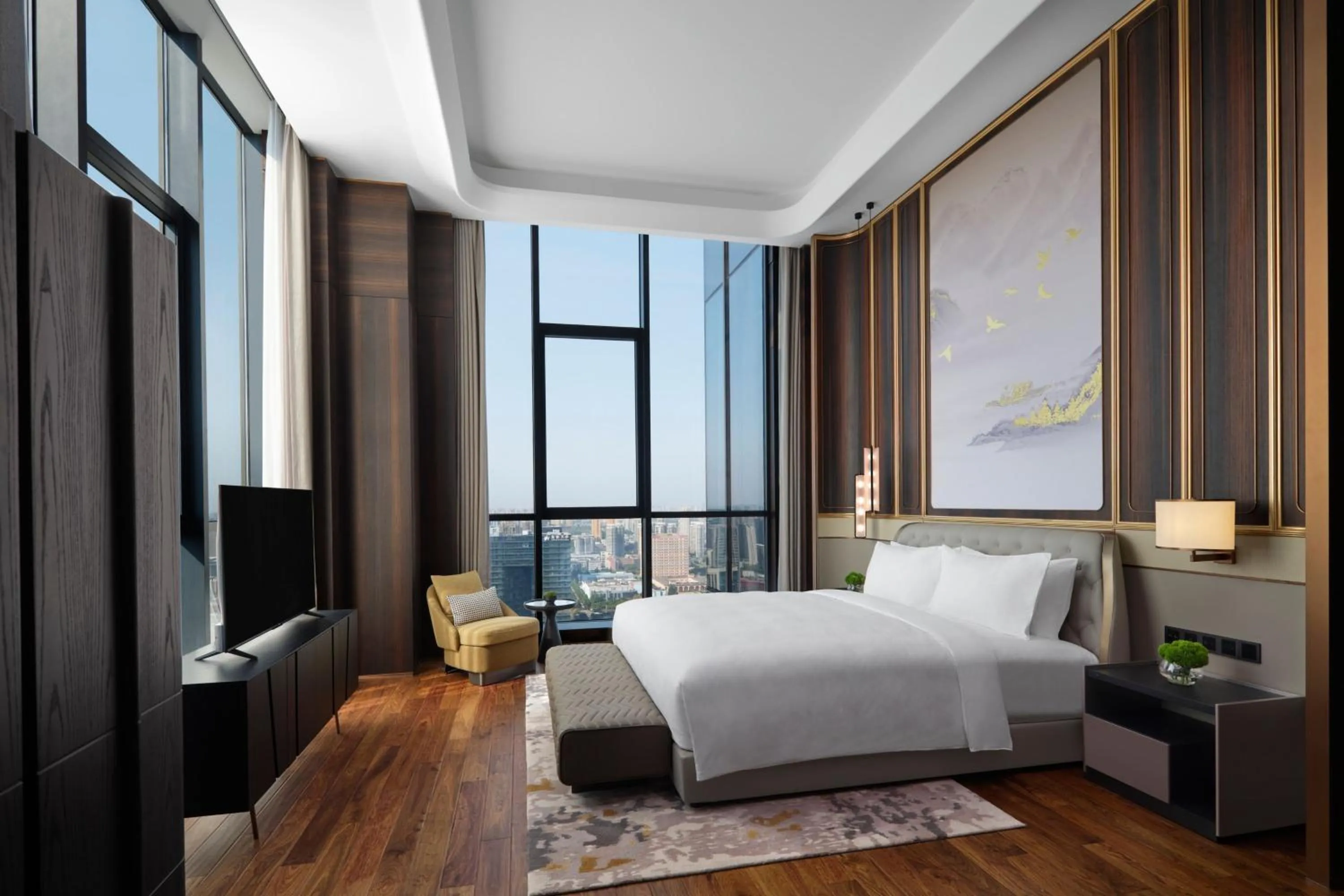 Photo of the whole room, Bed in JW Marriott Hotel Xi'an Southwest