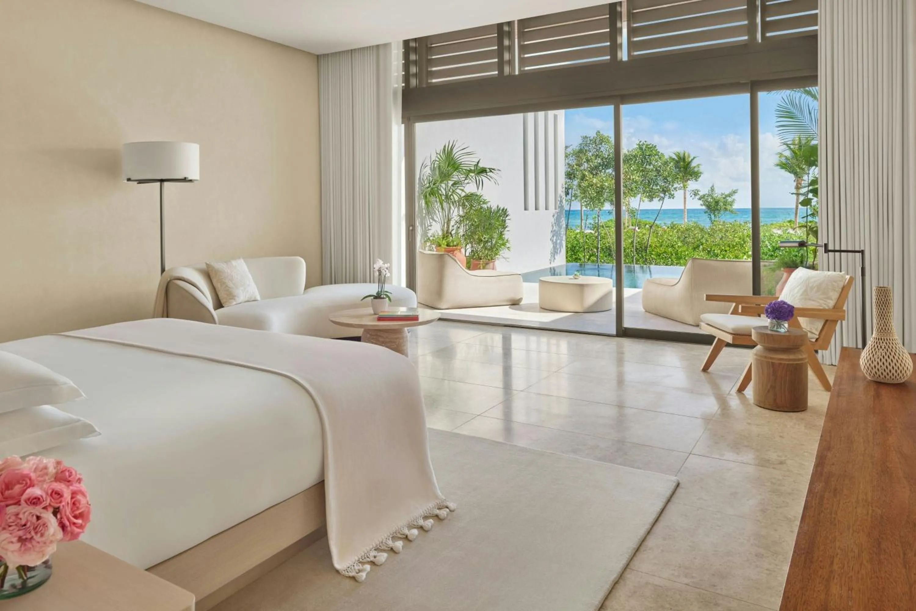 Bedroom, Bed in The Riviera Maya EDITION at Kanai