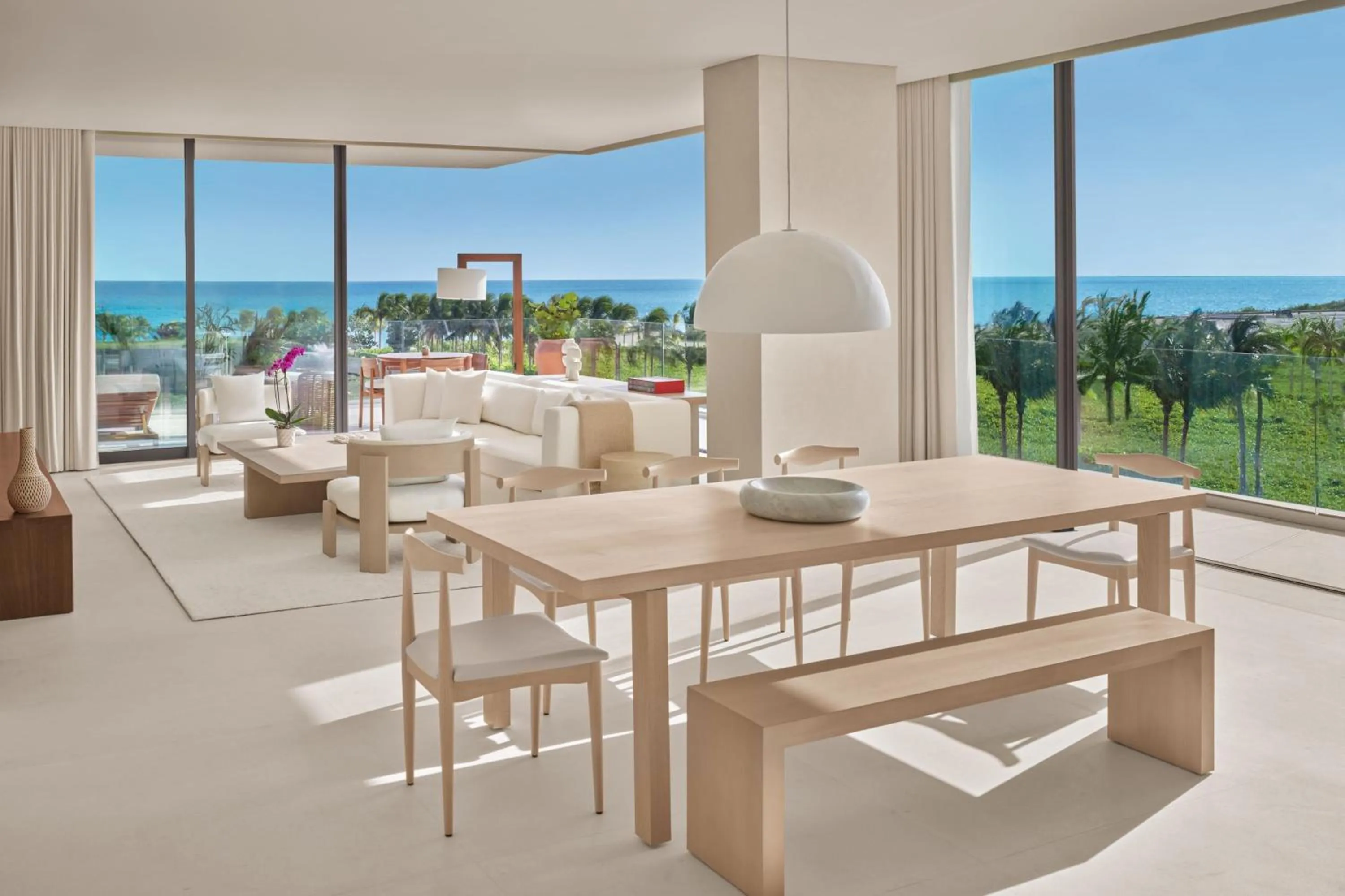 Living room in The Riviera Maya EDITION at Kanai