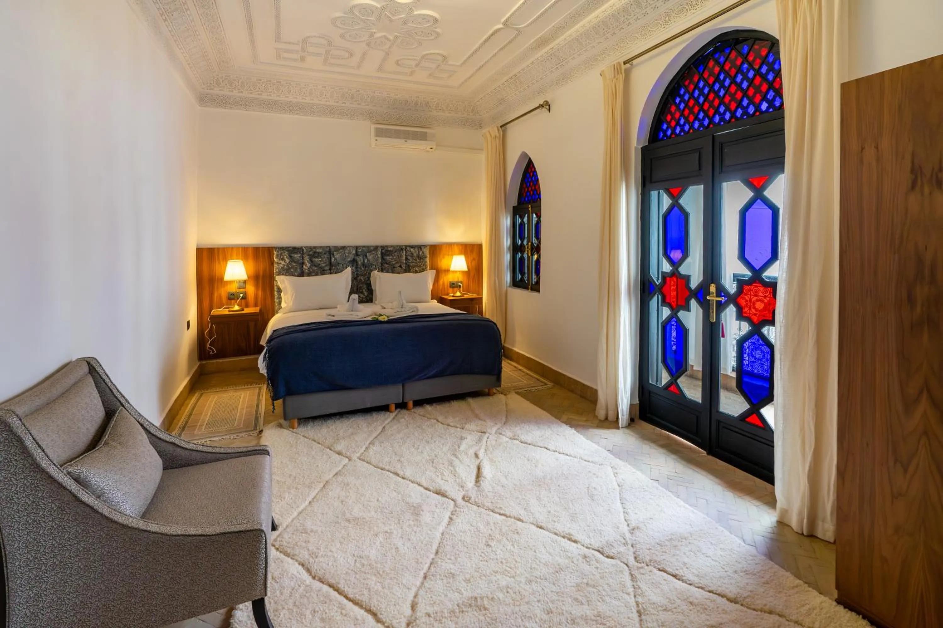 Bed in The Grand Riad and Spa