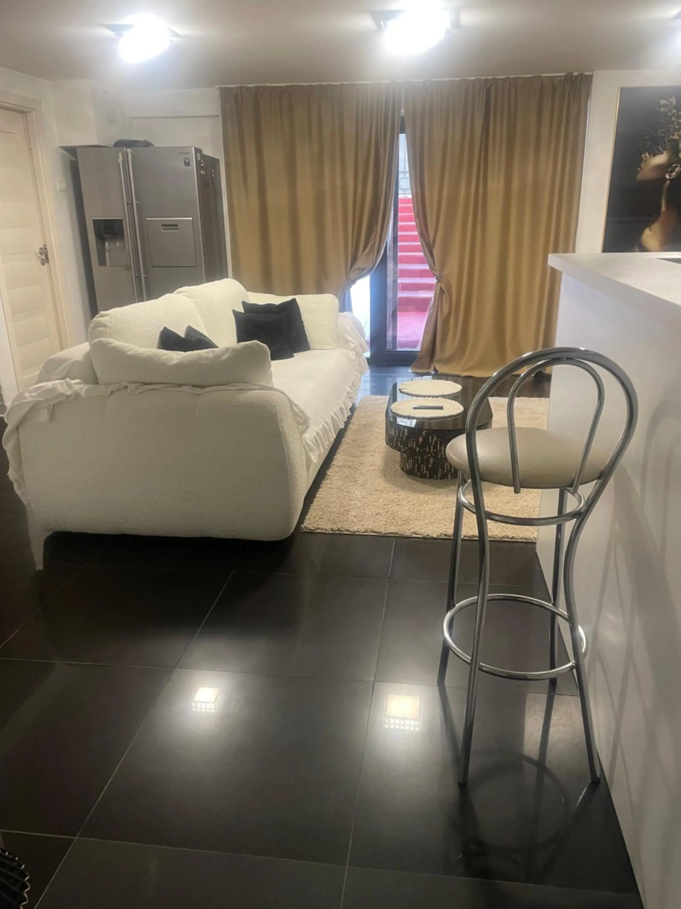 Kitchen or kitchenette, Bed in Hotel Jolie Apartments