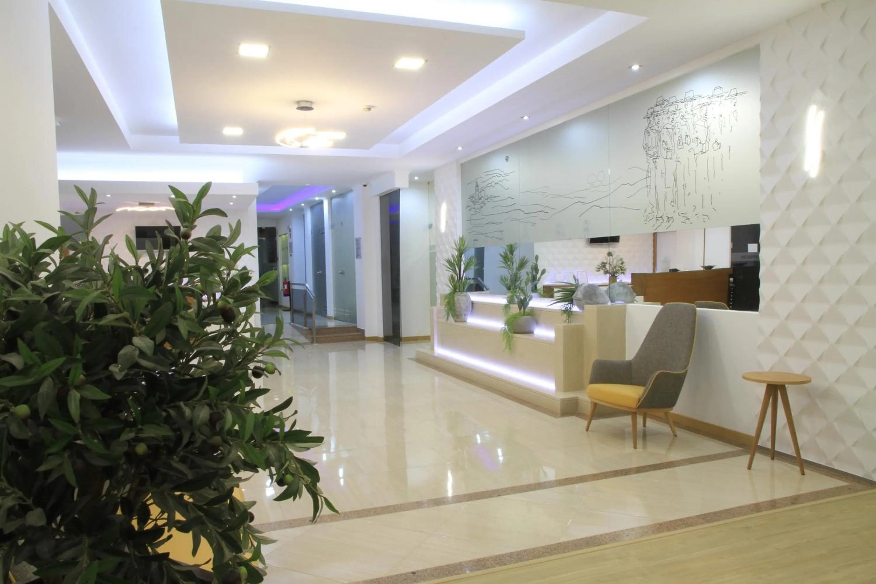 Lobby or reception in Hotel Santa Clara