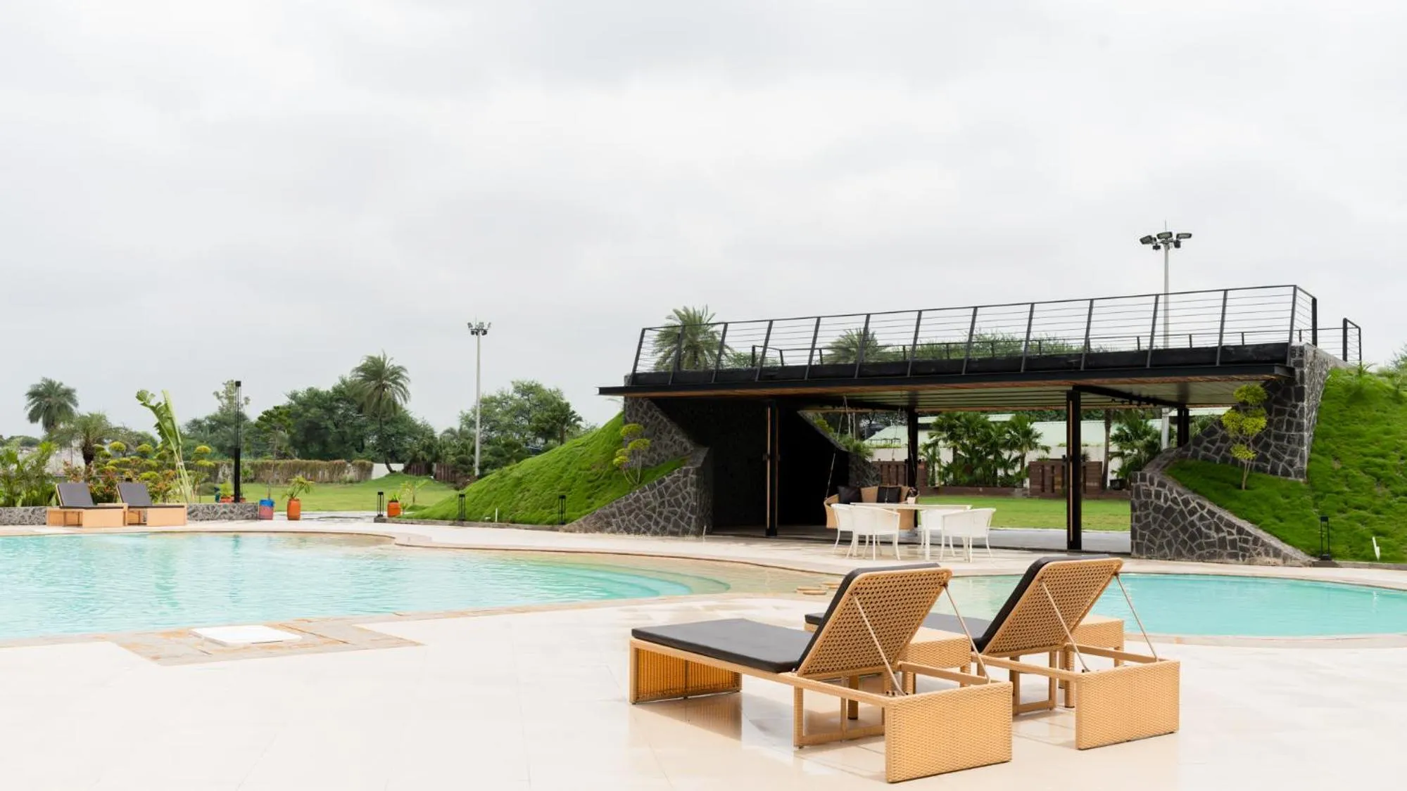 Swimming pool in Monk's Nirvanaa Hotel & Resort