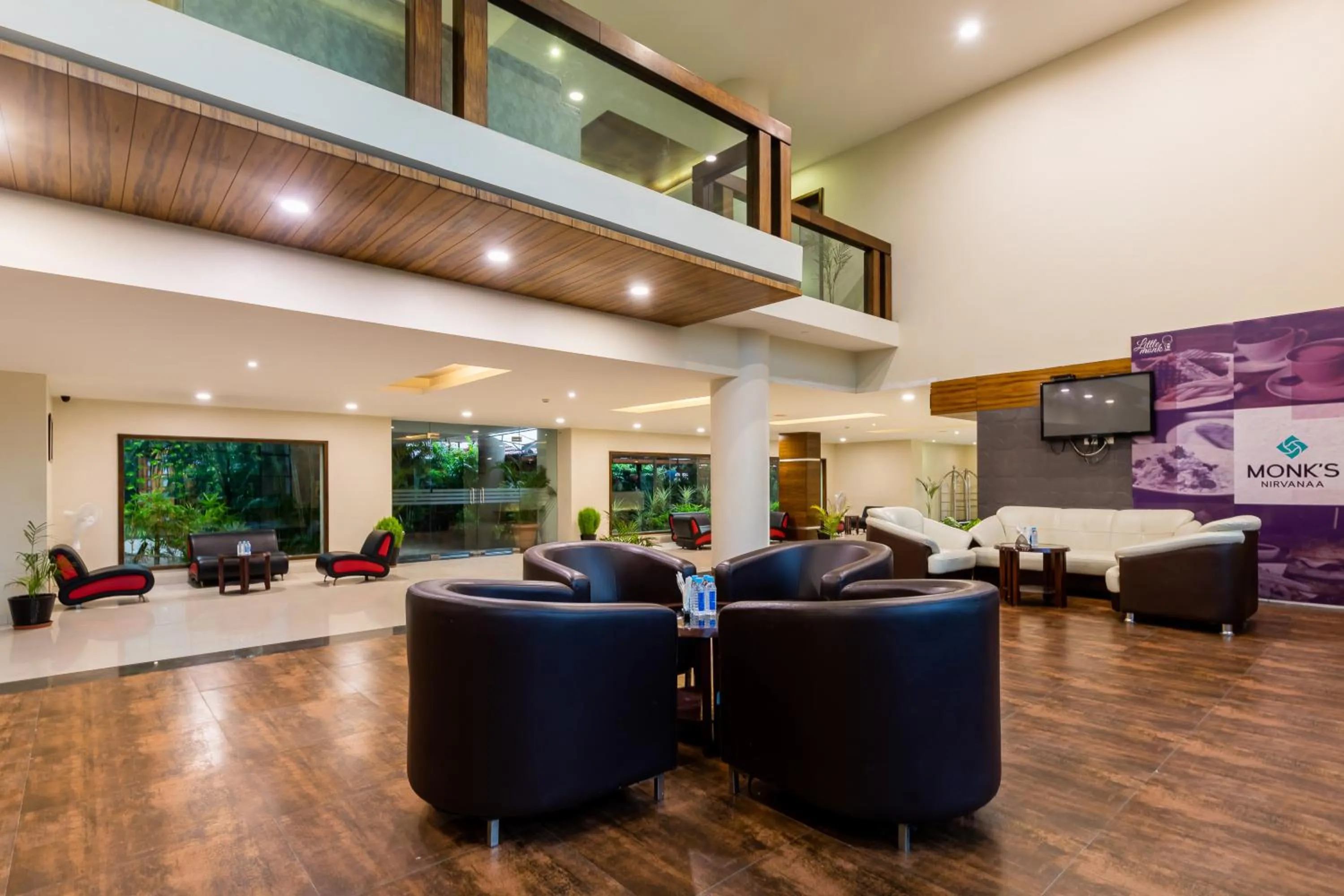 Seating area in Monk's Nirvanaa Hotel & Resort