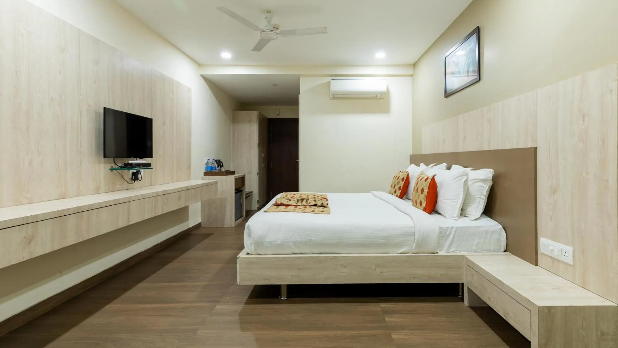 Bed in Monk's Nirvanaa Hotel & Resort