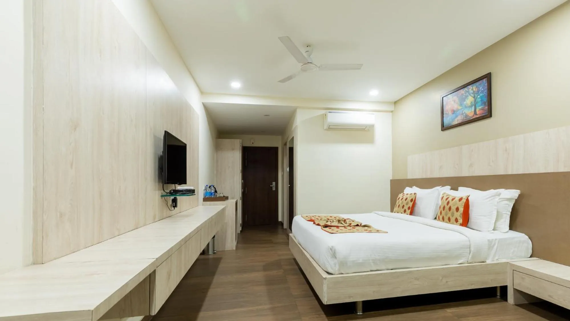 Photo of the whole room, Bed in Monk's Nirvanaa Hotel & Resort