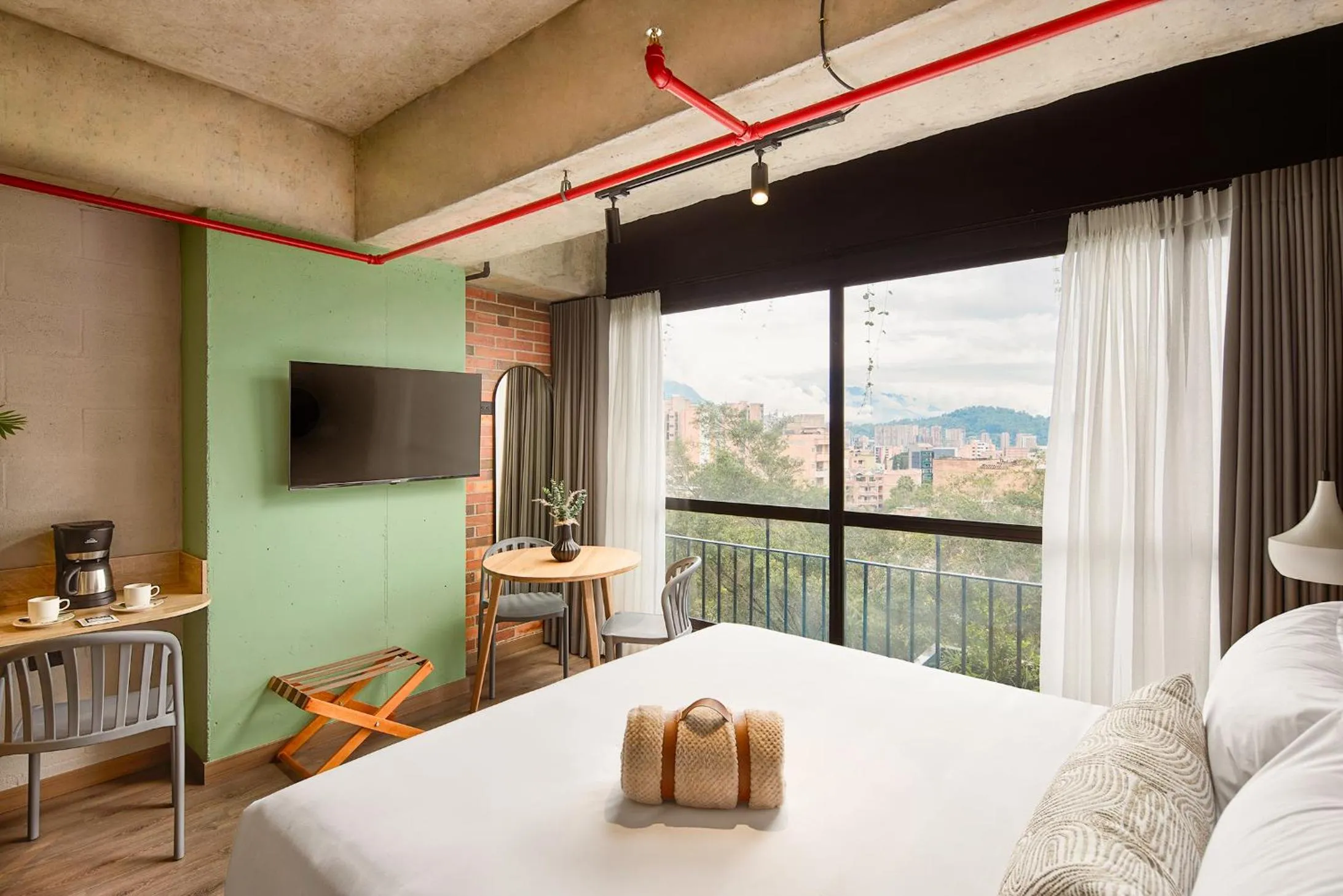 Bed in Urbit Social Lofts