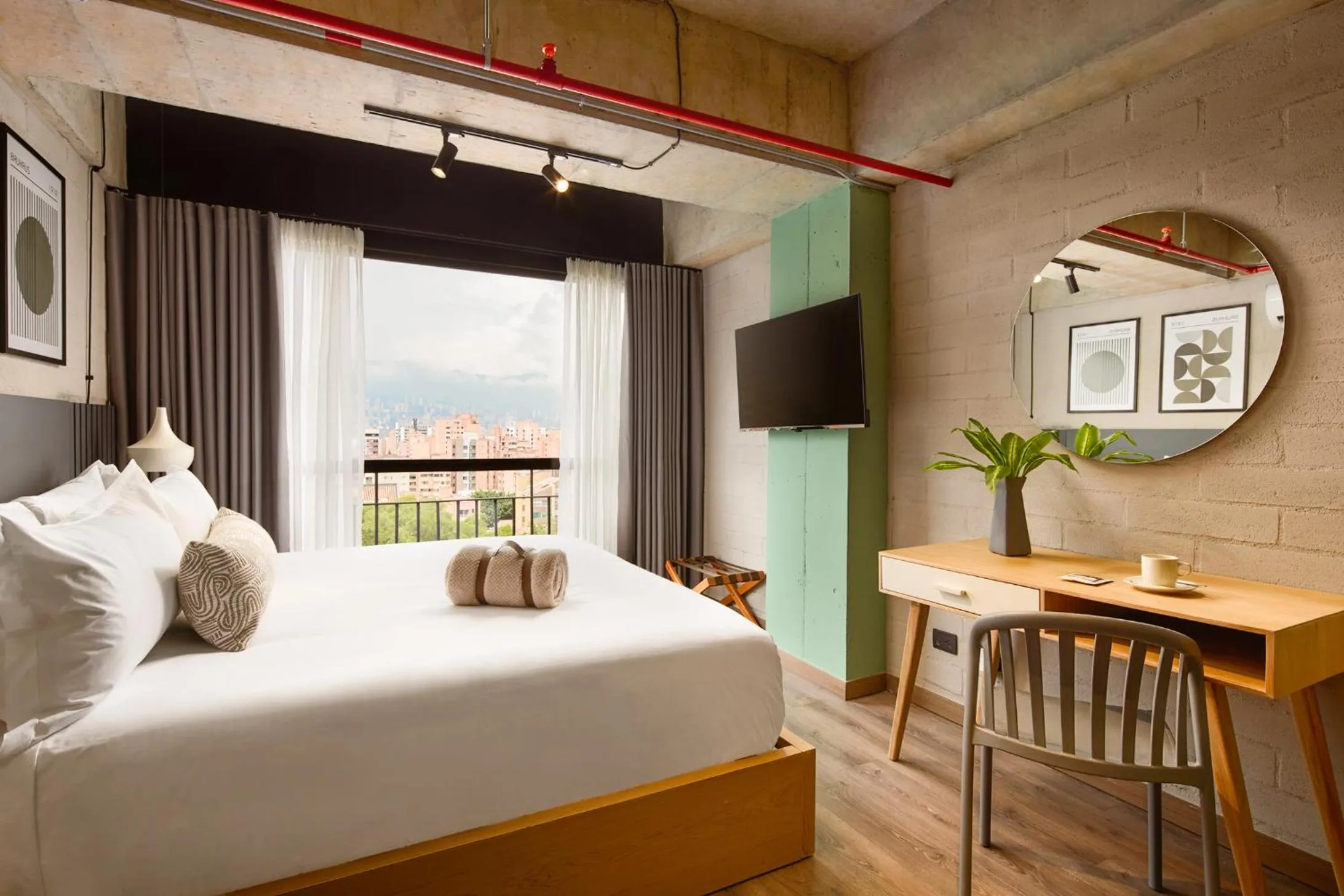 Bed in Urbit Social Lofts