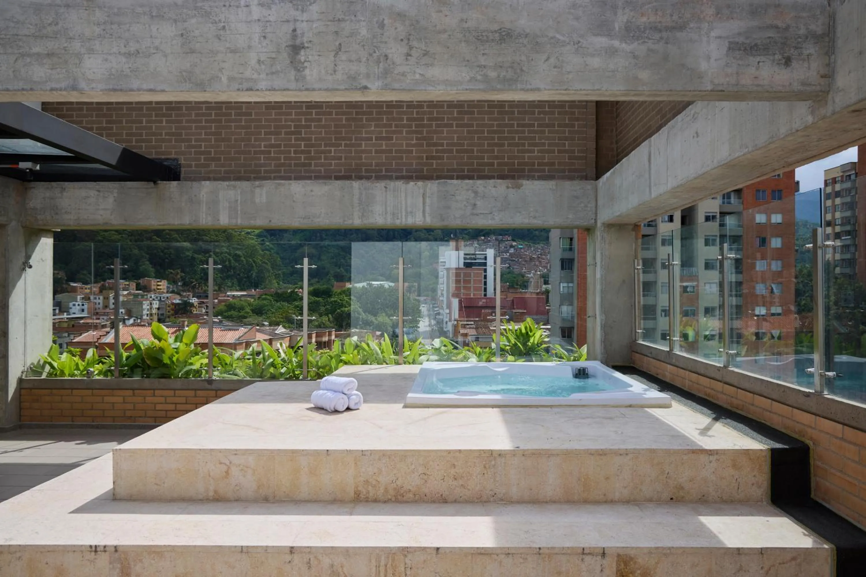 Hot Tub in 30 Living Suites