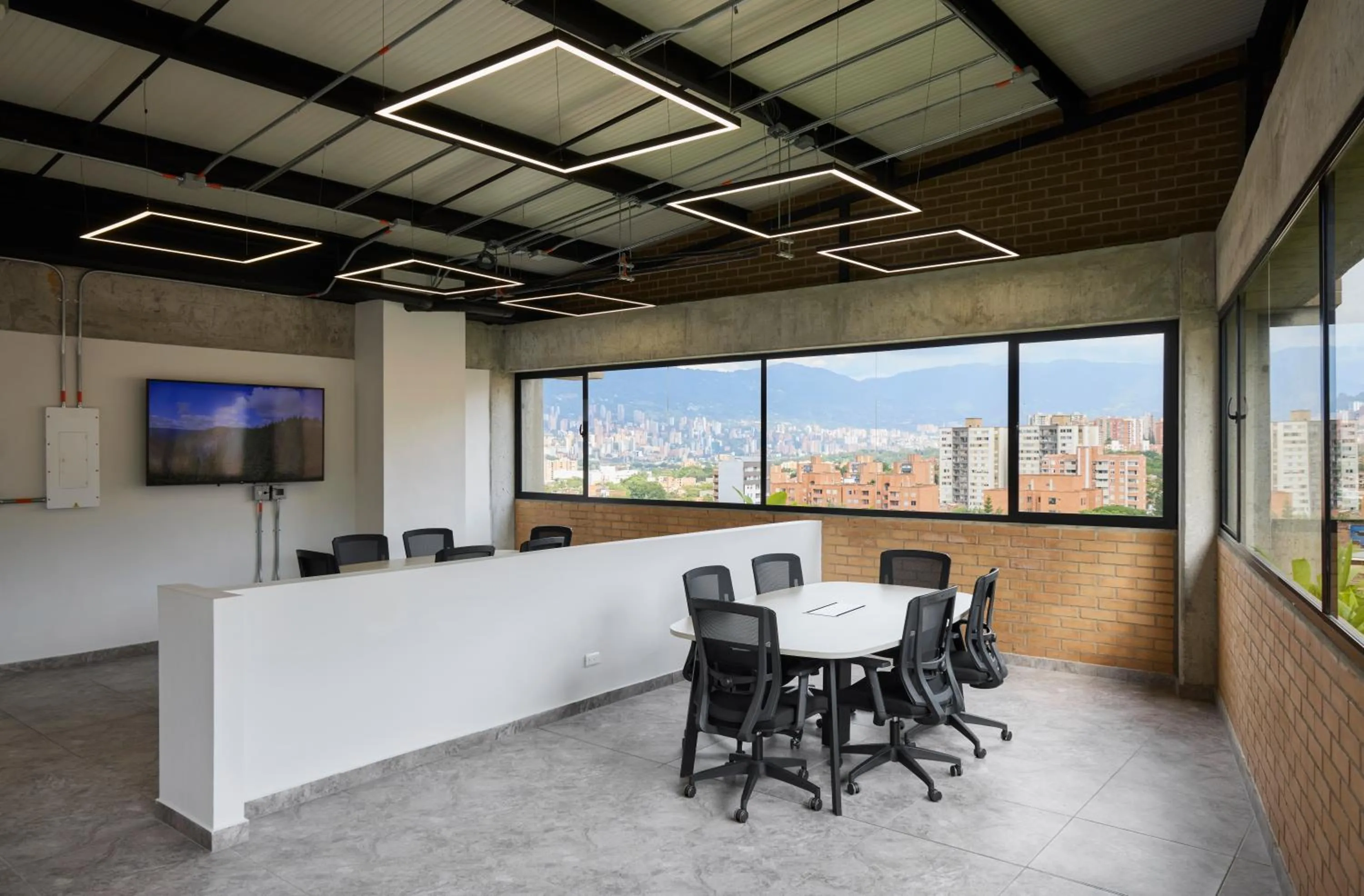 Seating area in 30 Living Suites