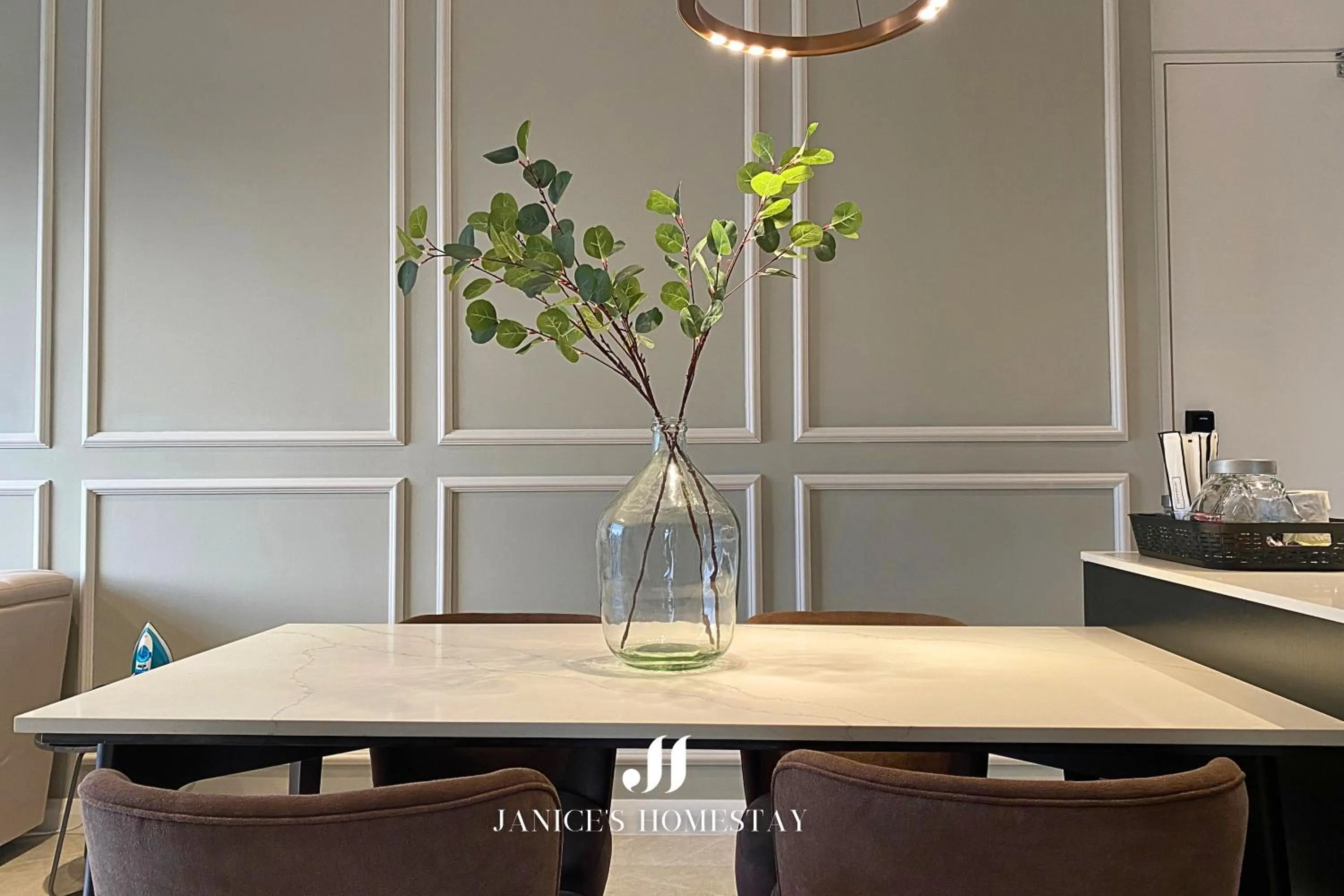 Dining area in Axon Residences Bukit Bintang by Janice's Homestay