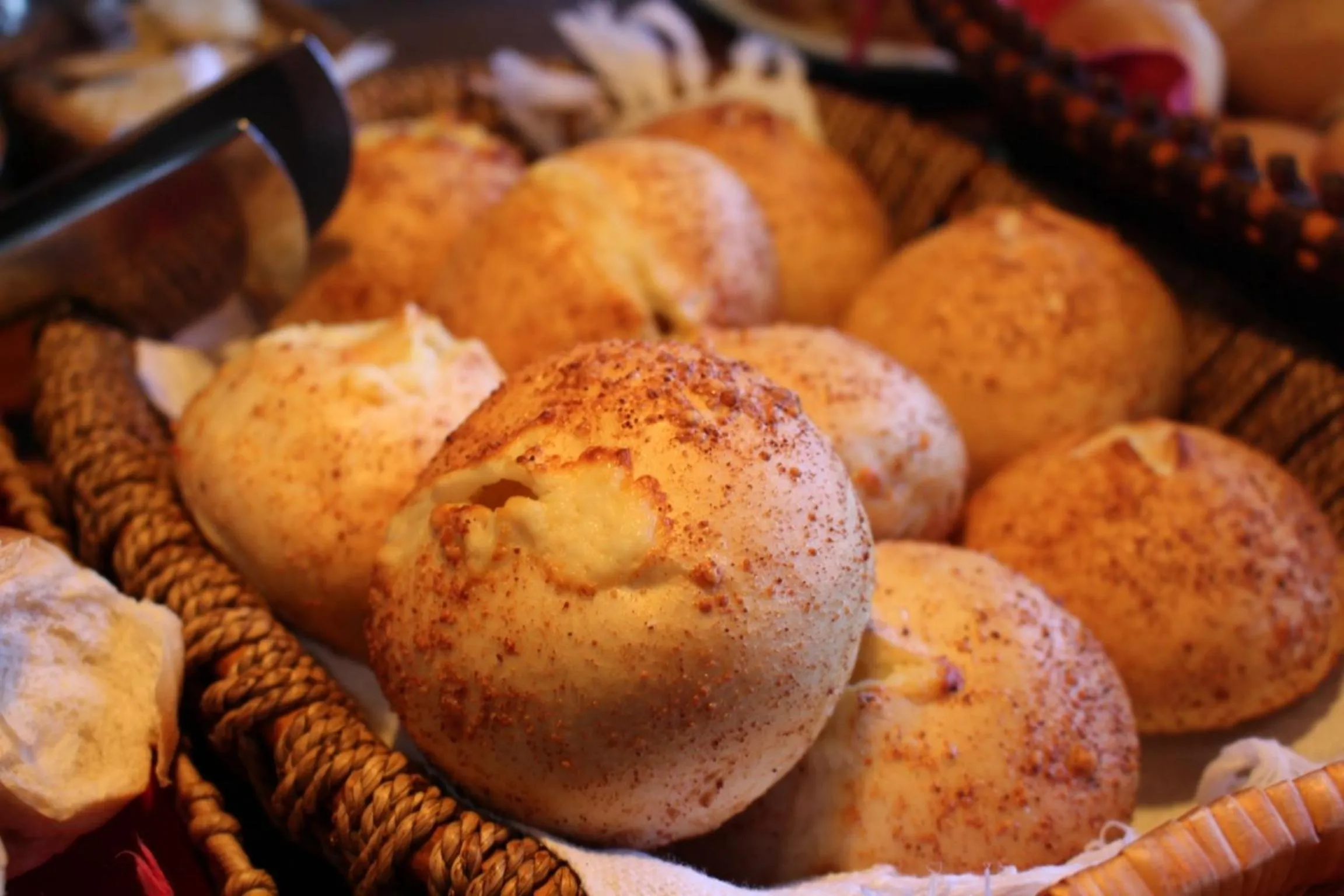 Continental breakfast in Pousada Chão de Minas
