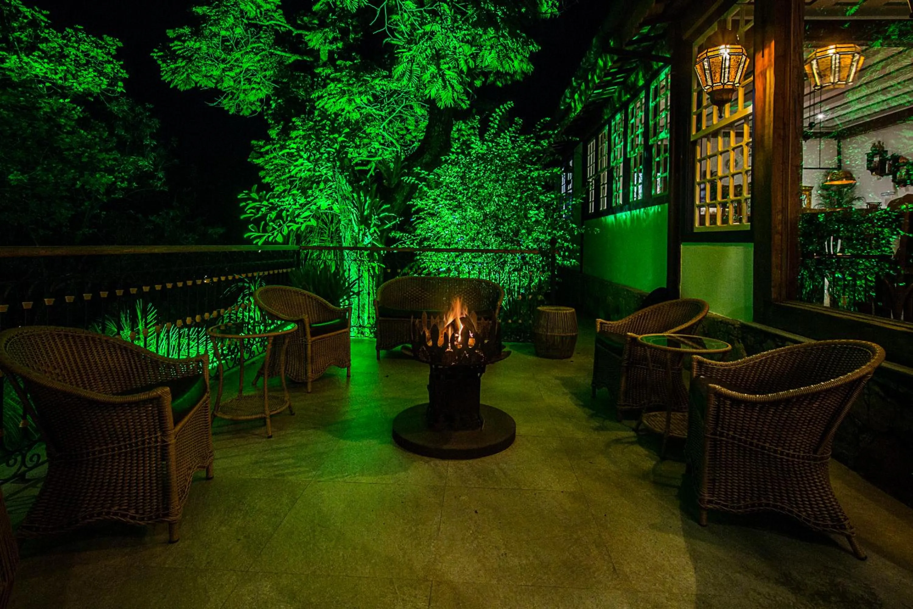Balcony/Terrace in Pousada Chão de Minas