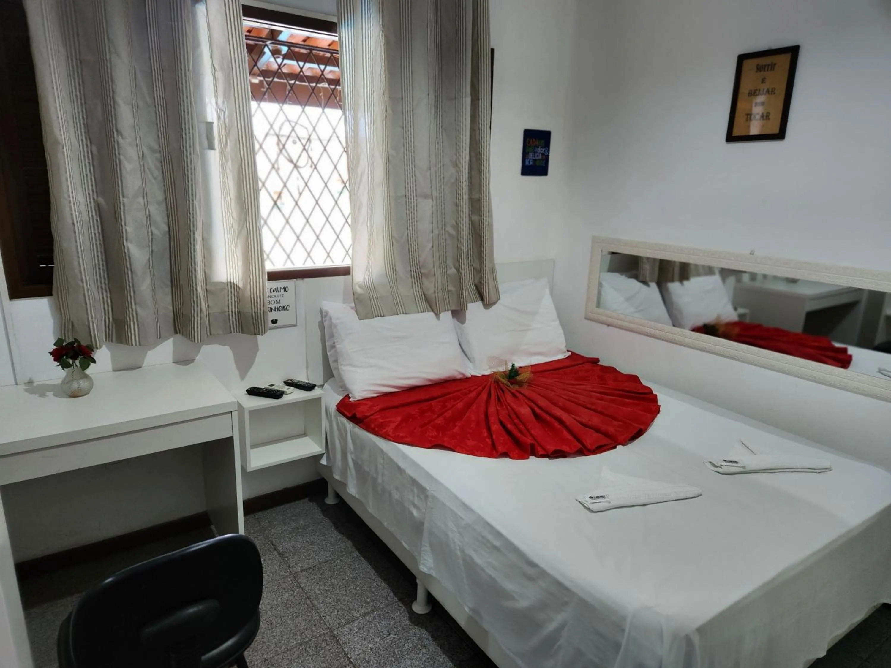 Bed in Pousada Flor Dália