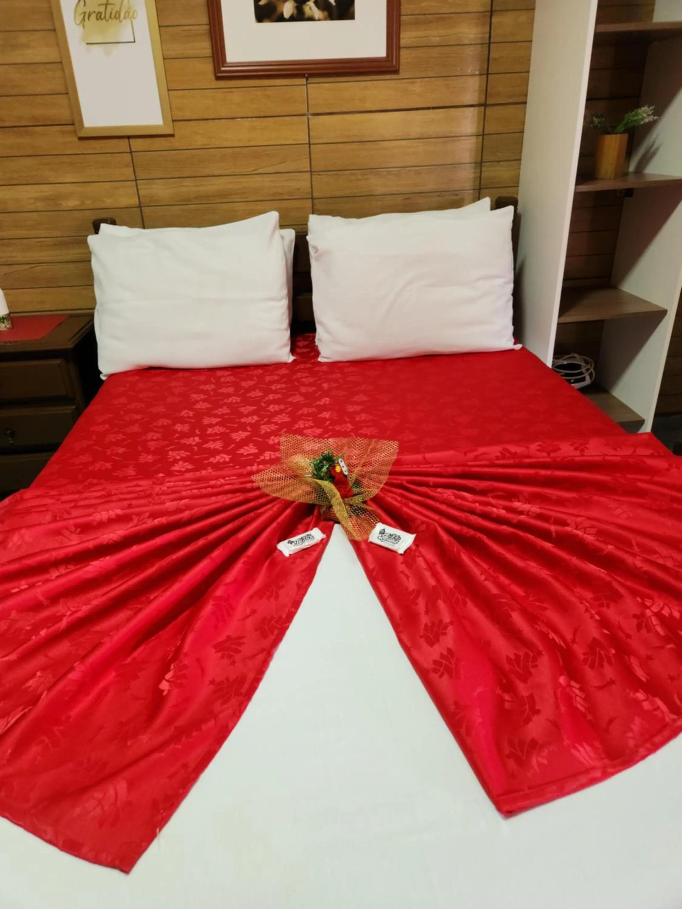 Bed in Pousada Flor Dália