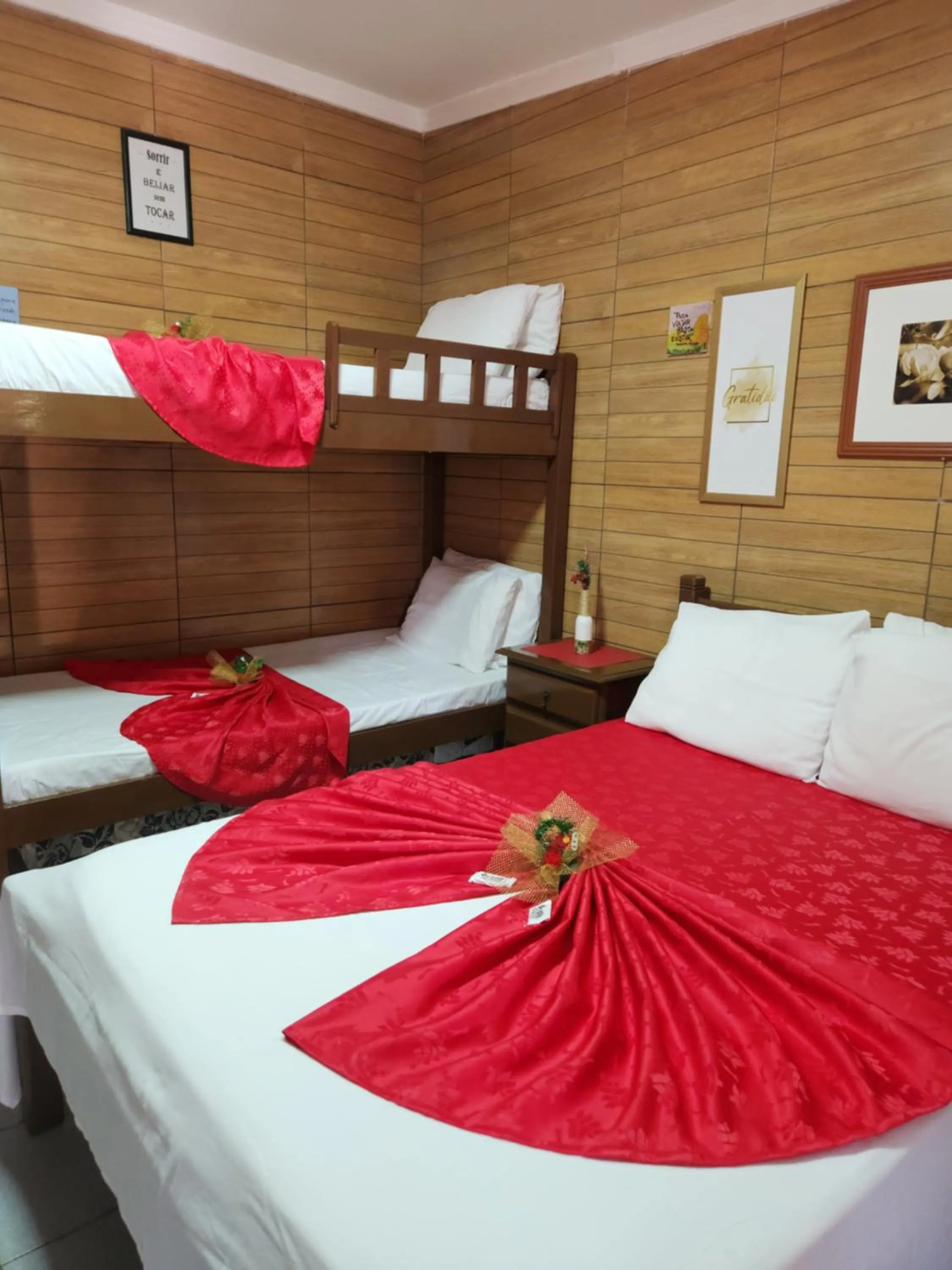 Bed in Pousada Flor Dália