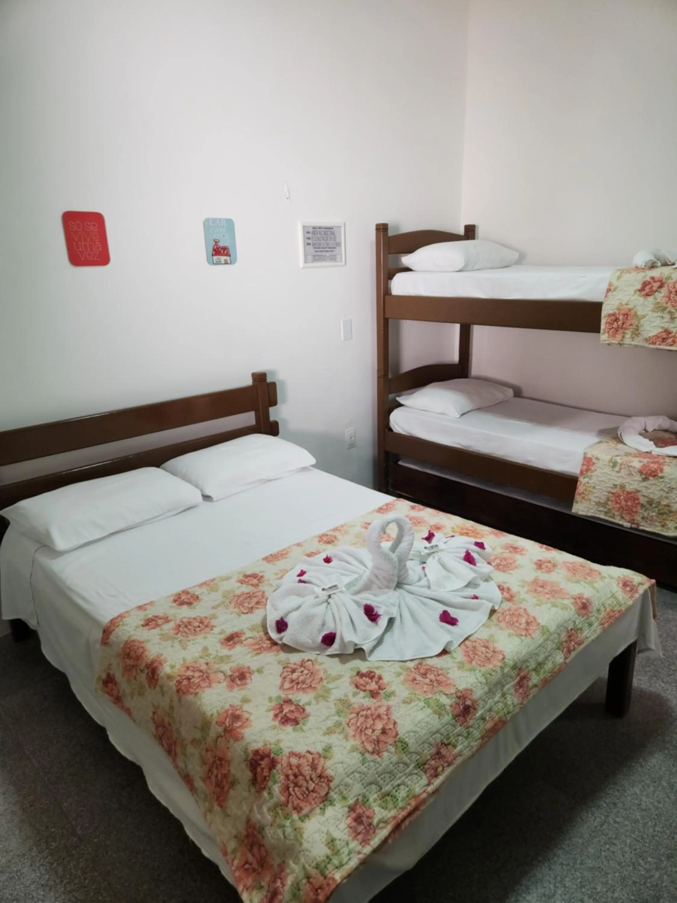 Bed in Pousada Flor Dália