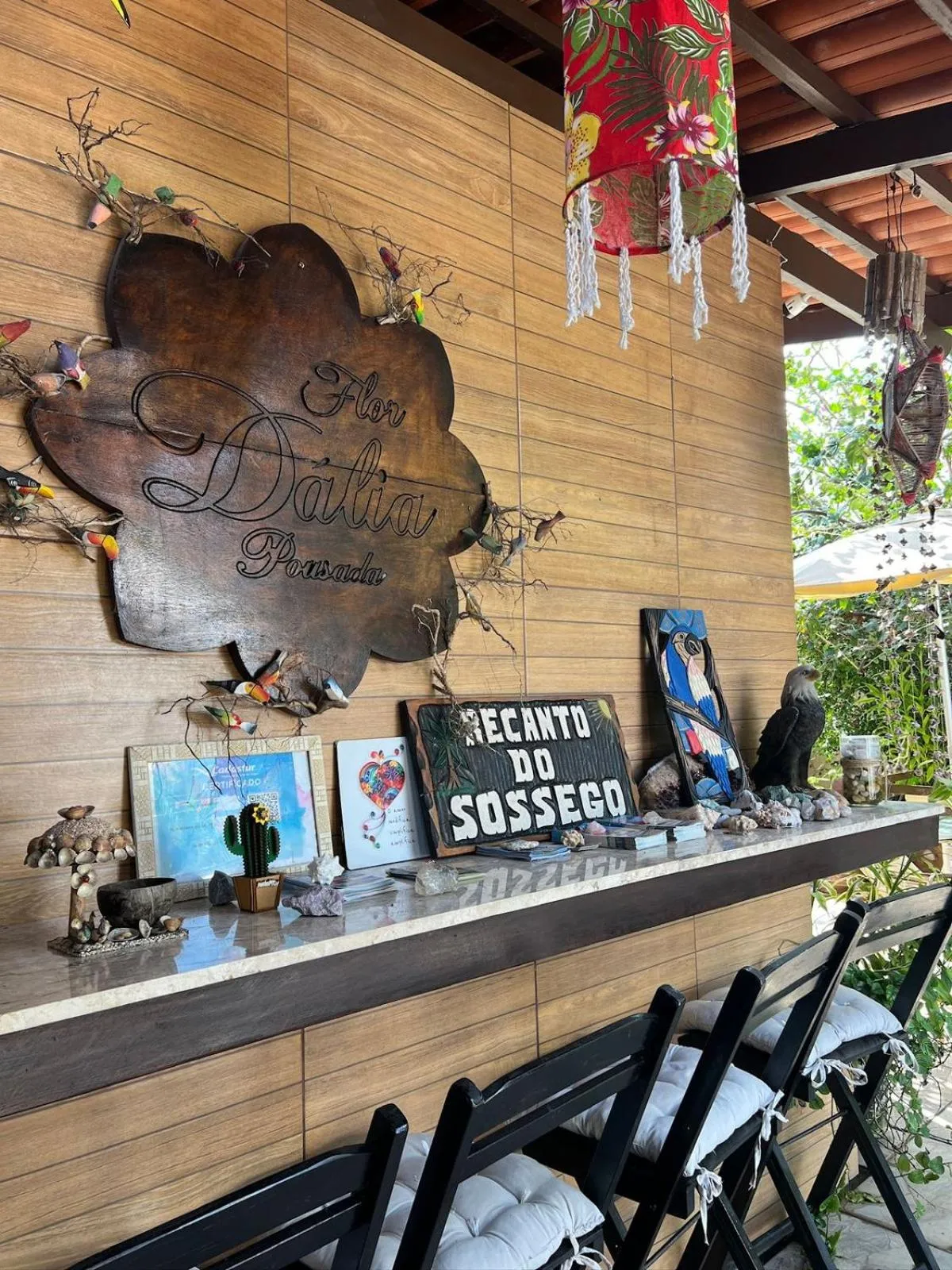 Decorative detail in Pousada Flor Dália