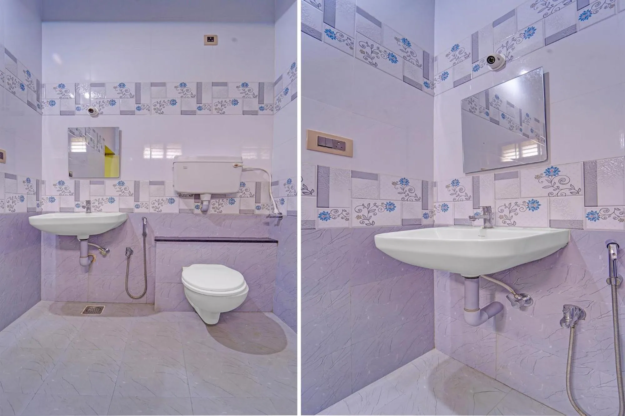 Bathroom in FabHotel Martine's Residency - French Colony, 5 Mins from Rock Beach