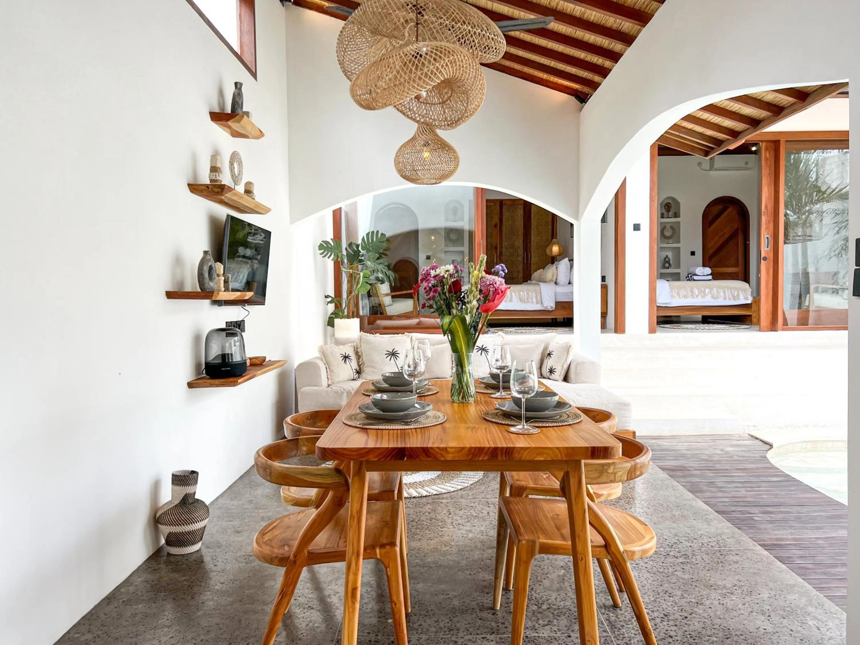 Living room in La Grace Villa