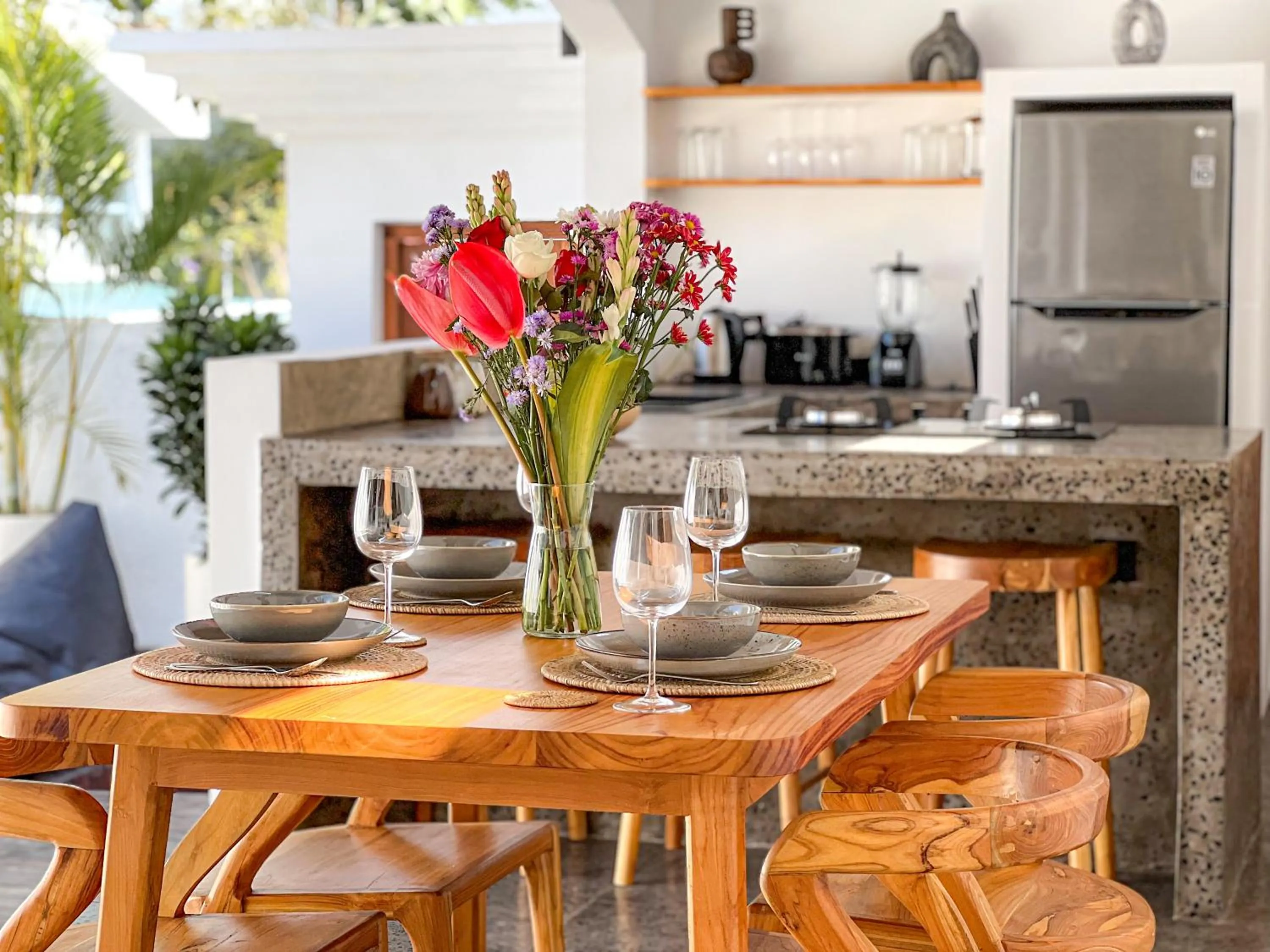 Dining area in La Grace Villa