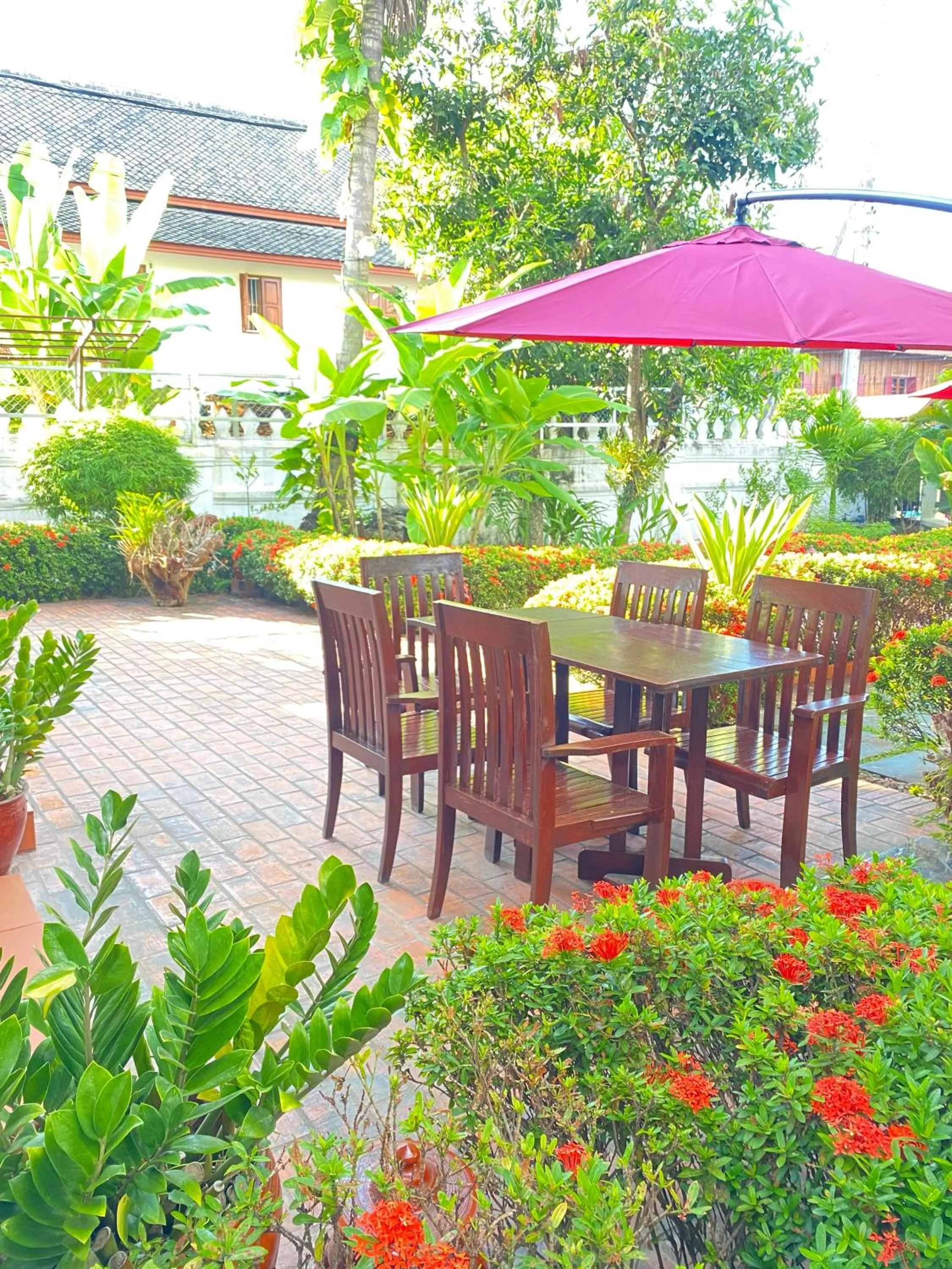 Patio in Luang Prabang Residence & Travel