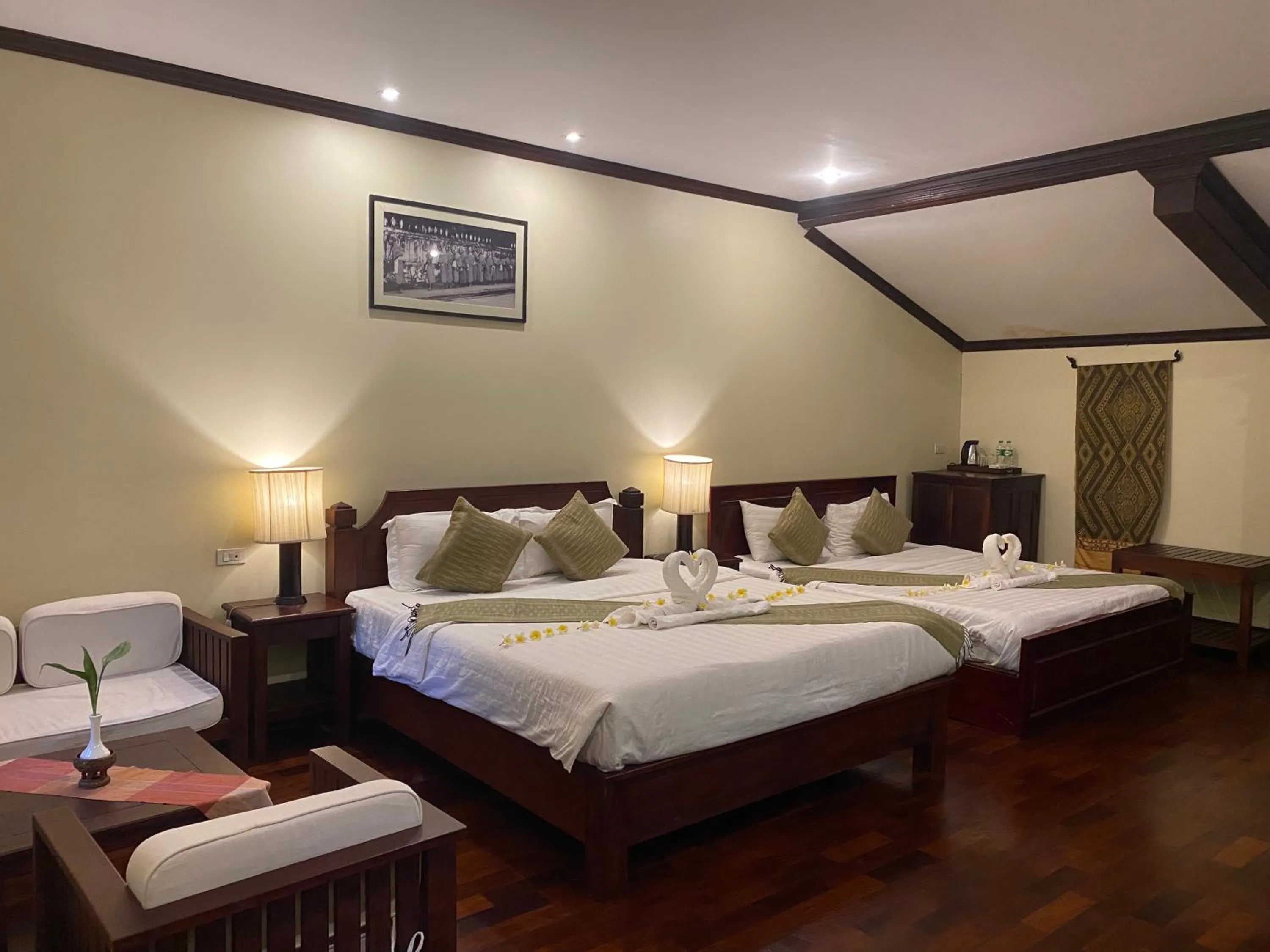 Photo of the whole room, Bed in Luang Prabang Residence & Travel