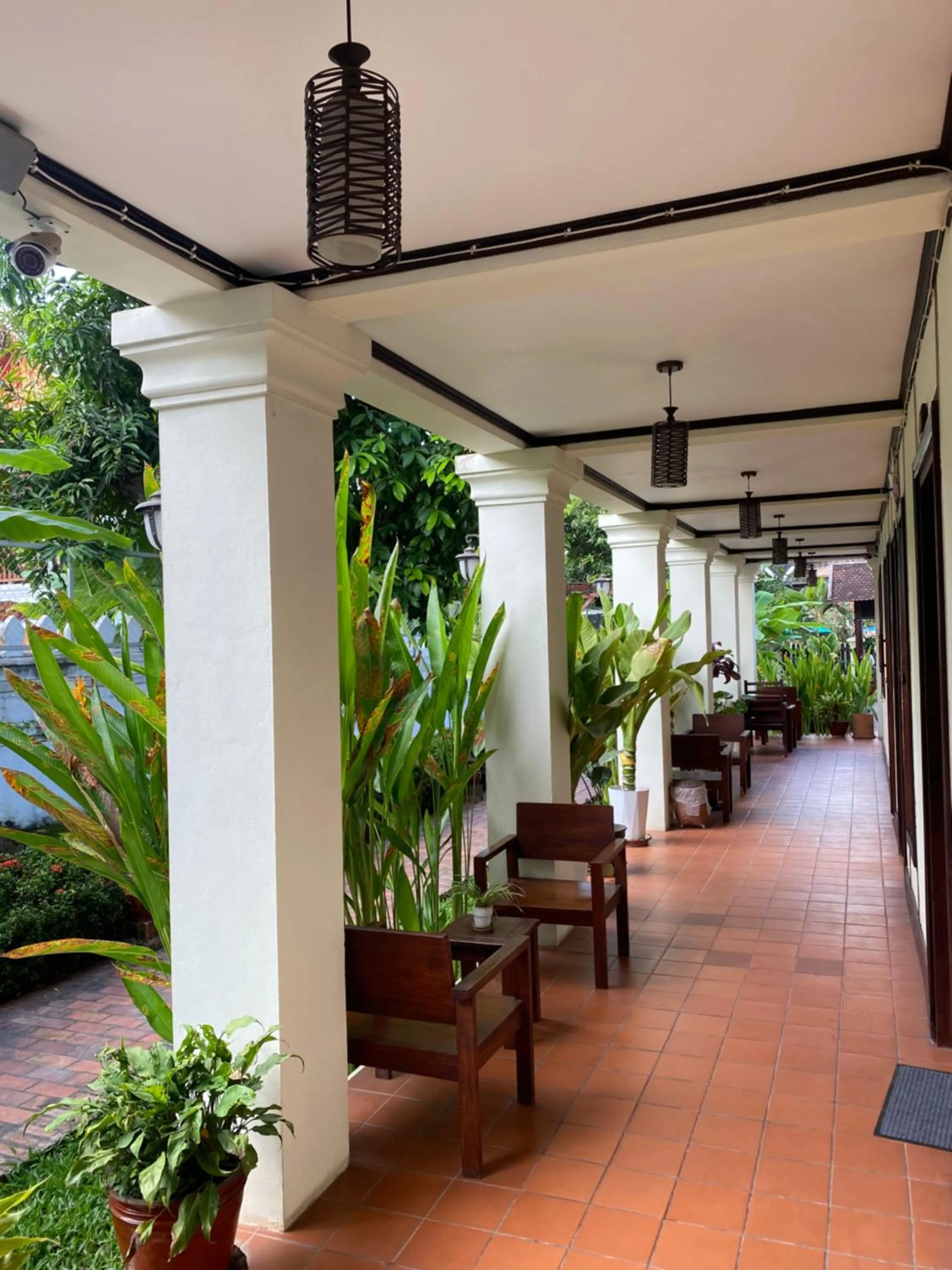 Patio in Luang Prabang Residence & Travel