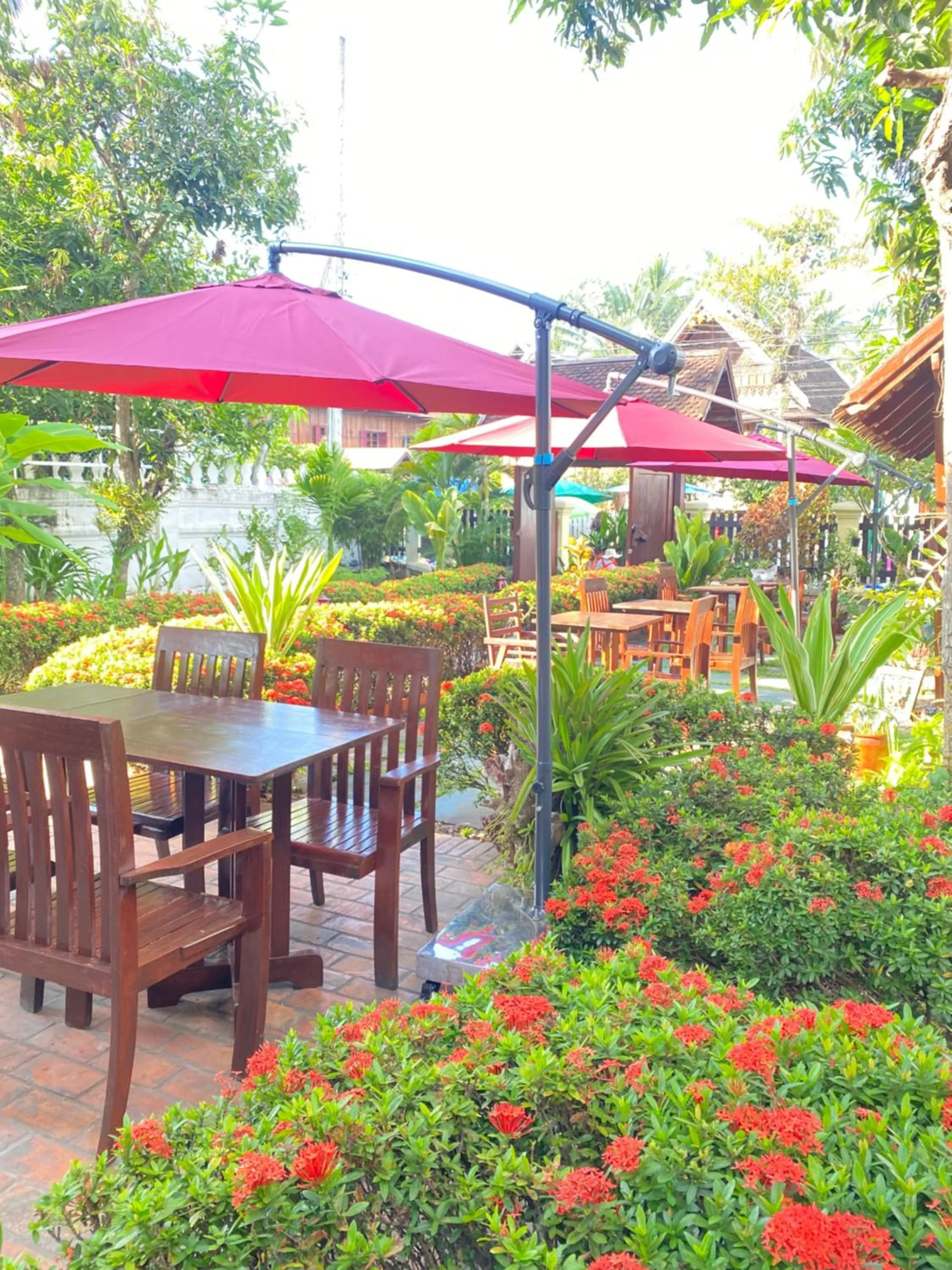Patio in Luang Prabang Residence & Travel
