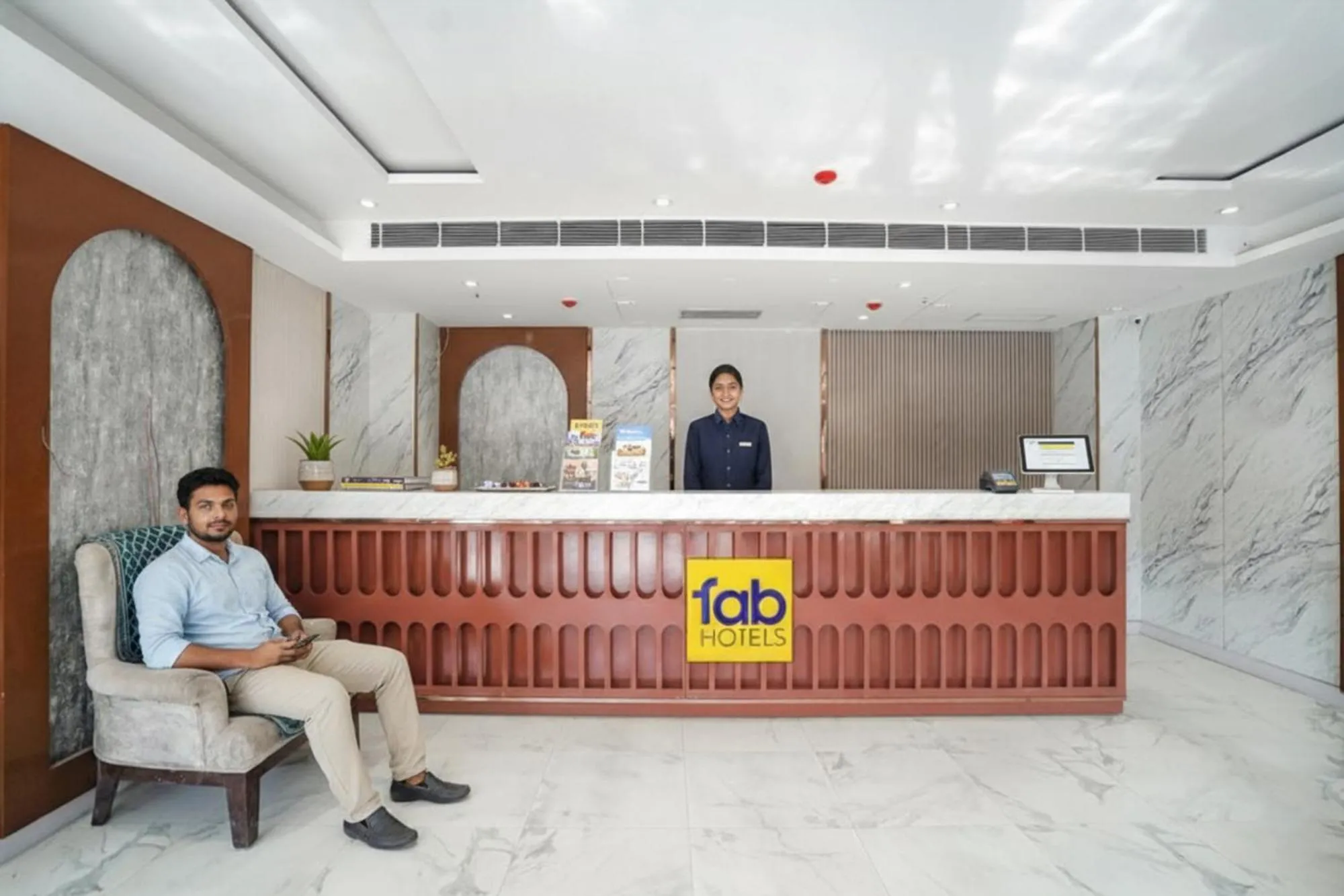 Lobby or reception in FabHotel Prime IP Indrapuram