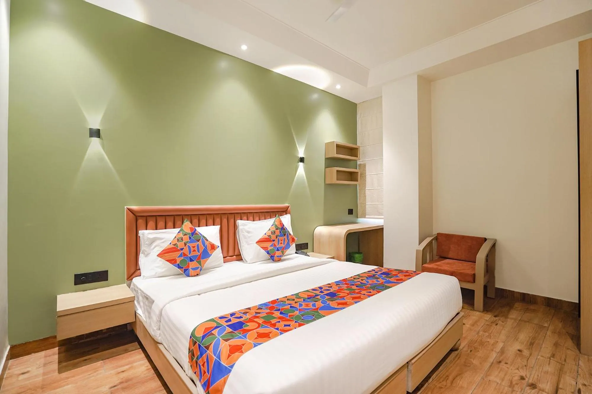 Bed in FabHotel Prime IP Indrapuram