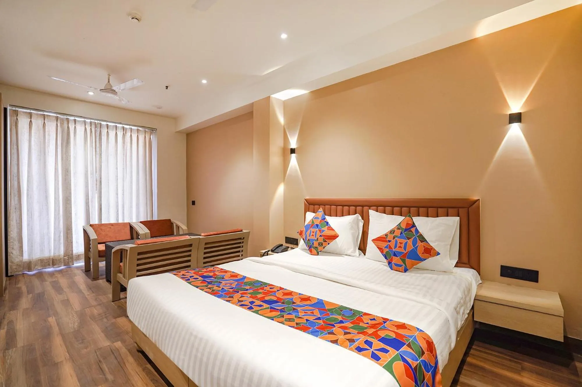 Bed in FabHotel Prime IP Indrapuram