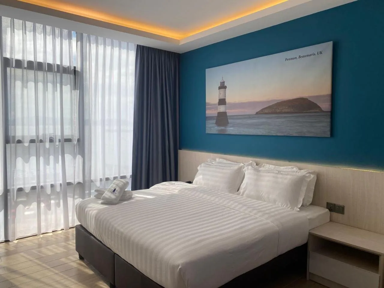 Bed in Lighthouse Hotel Semporna