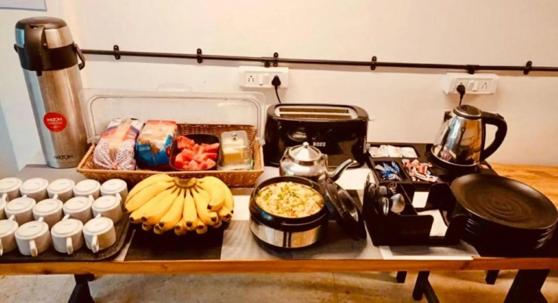 Breakfast in Locomo Hostel Express - Stay Work Eat