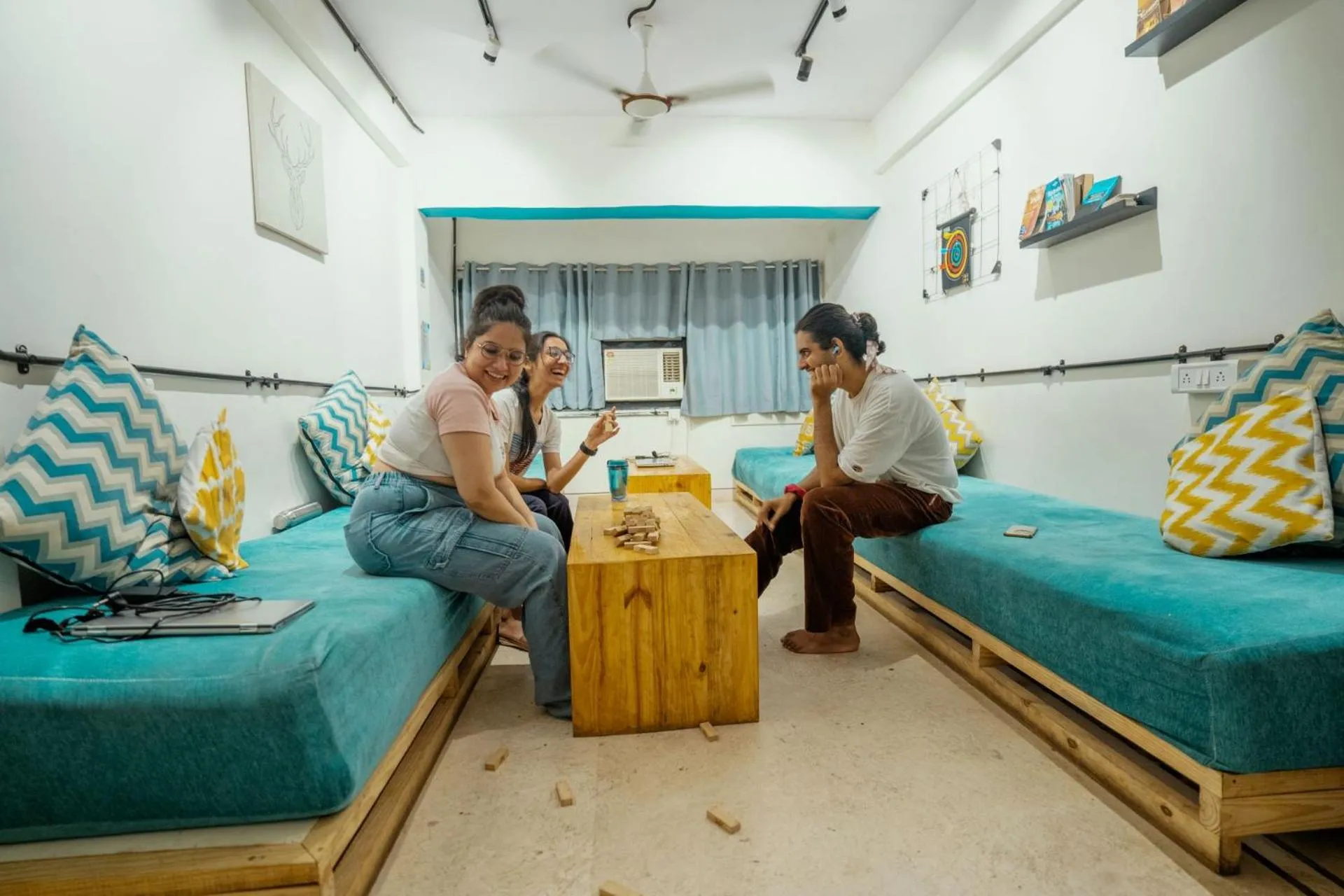 Seating area in Locomo Hostel Express - Stay Work Eat