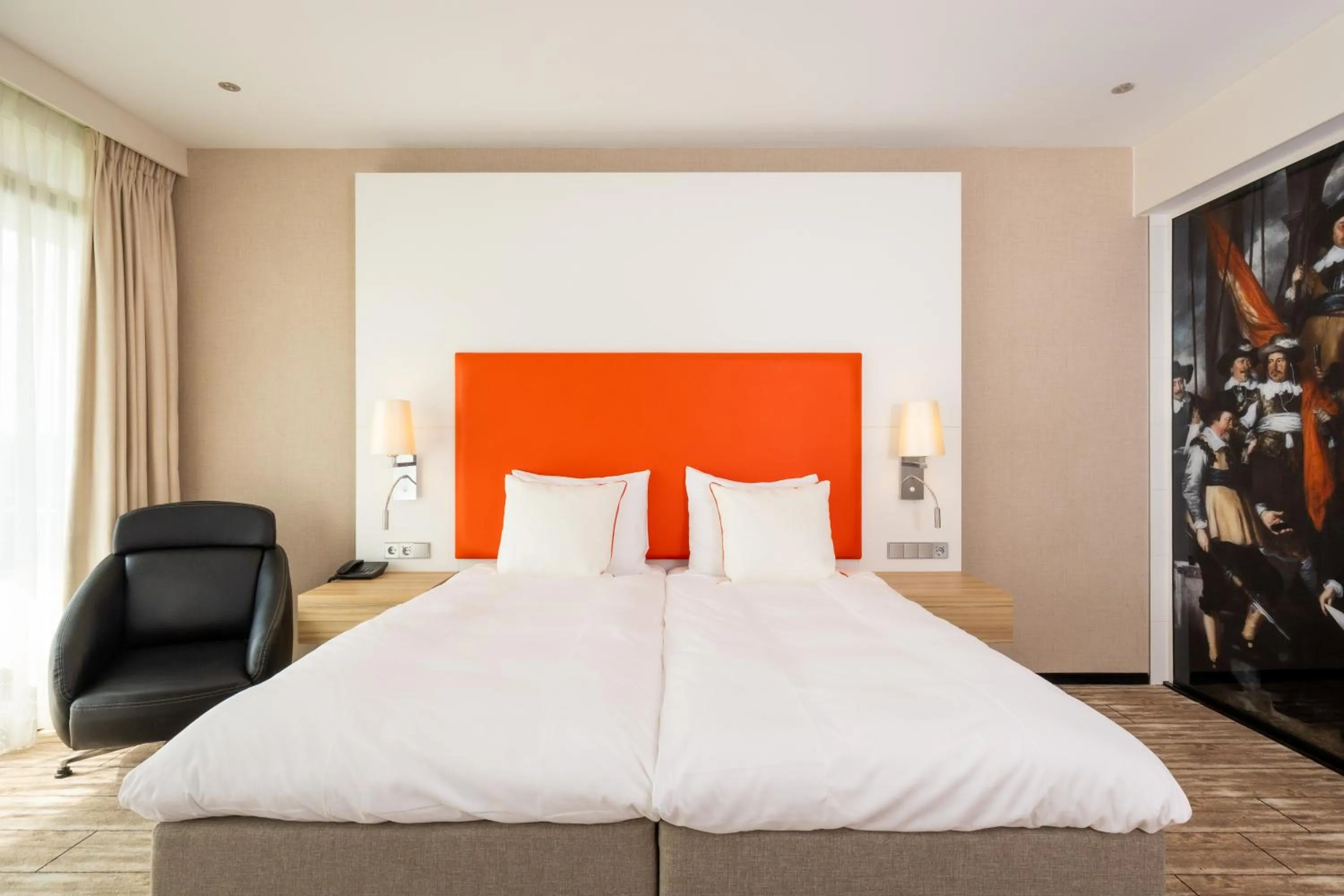 Bedroom, Bed in Van der Valk Hotel Schiphol