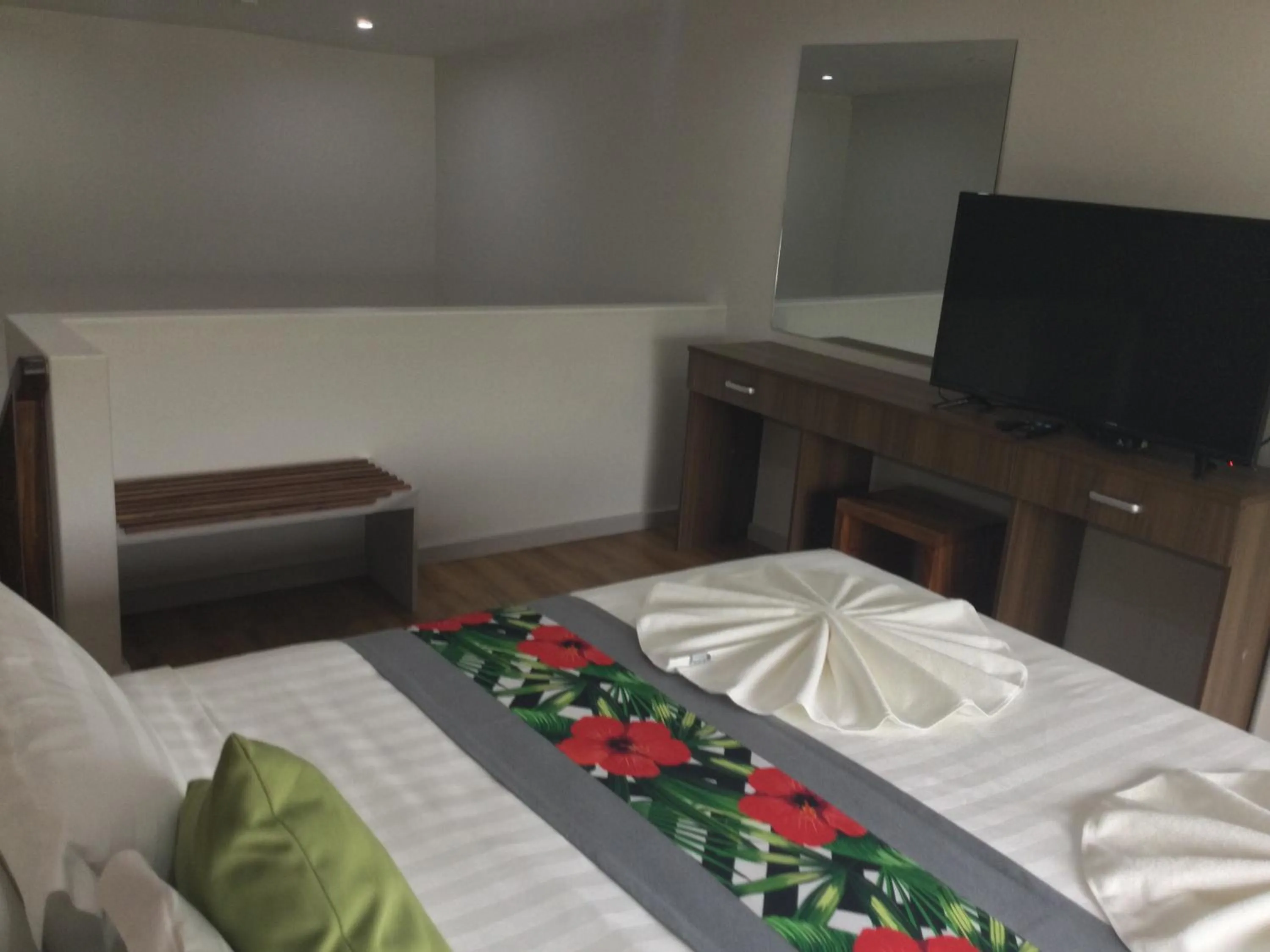 Bed in Vualiku Hotel & Apartments