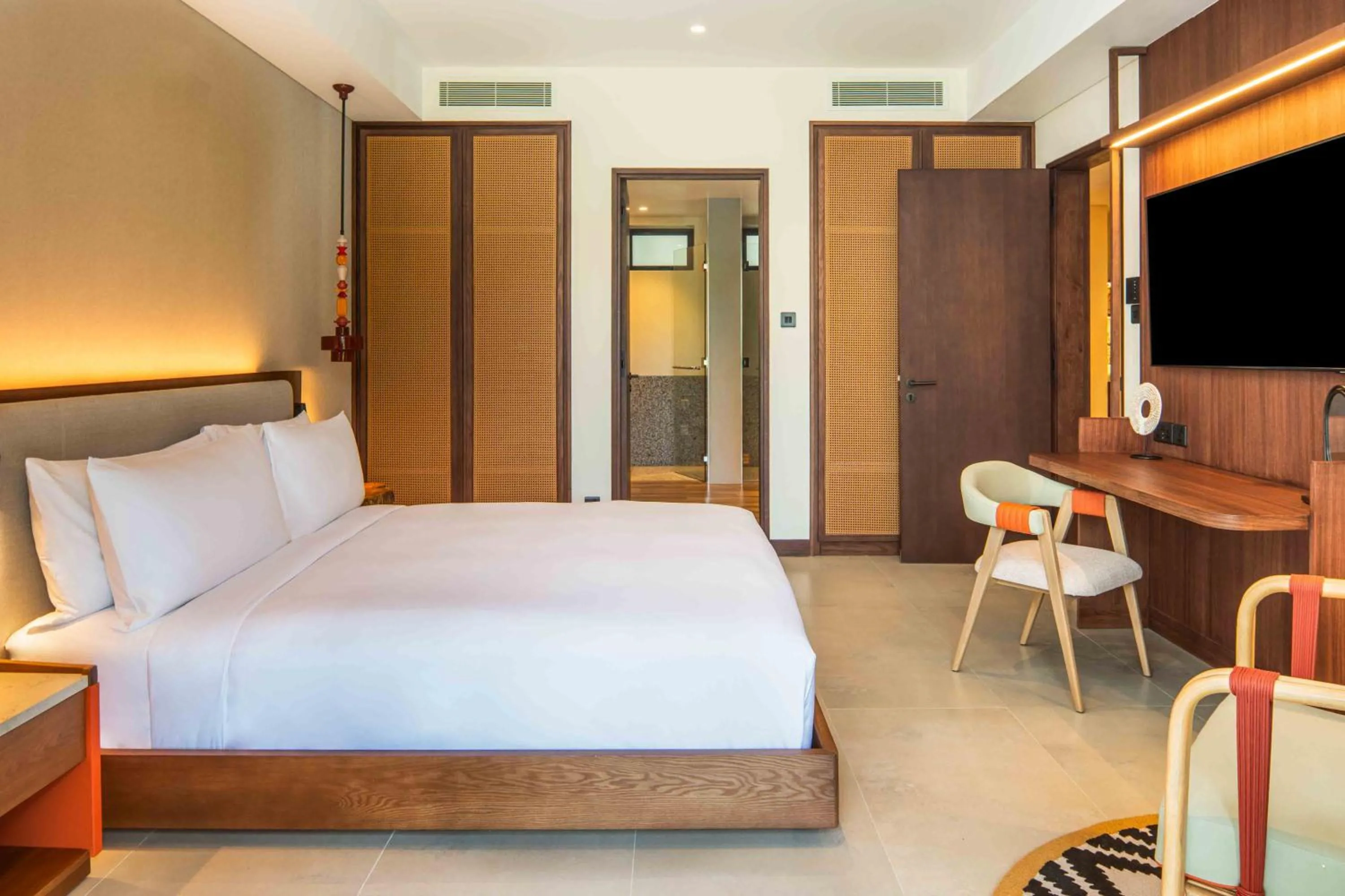 Bedroom, Bed in Canopy By Hilton Seychelles Resort