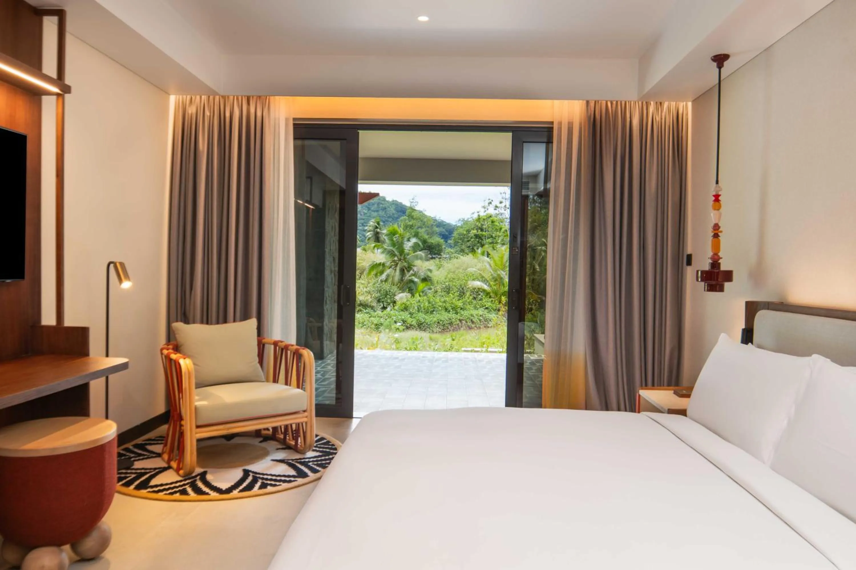 Bedroom, Bed in Canopy By Hilton Seychelles Resort
