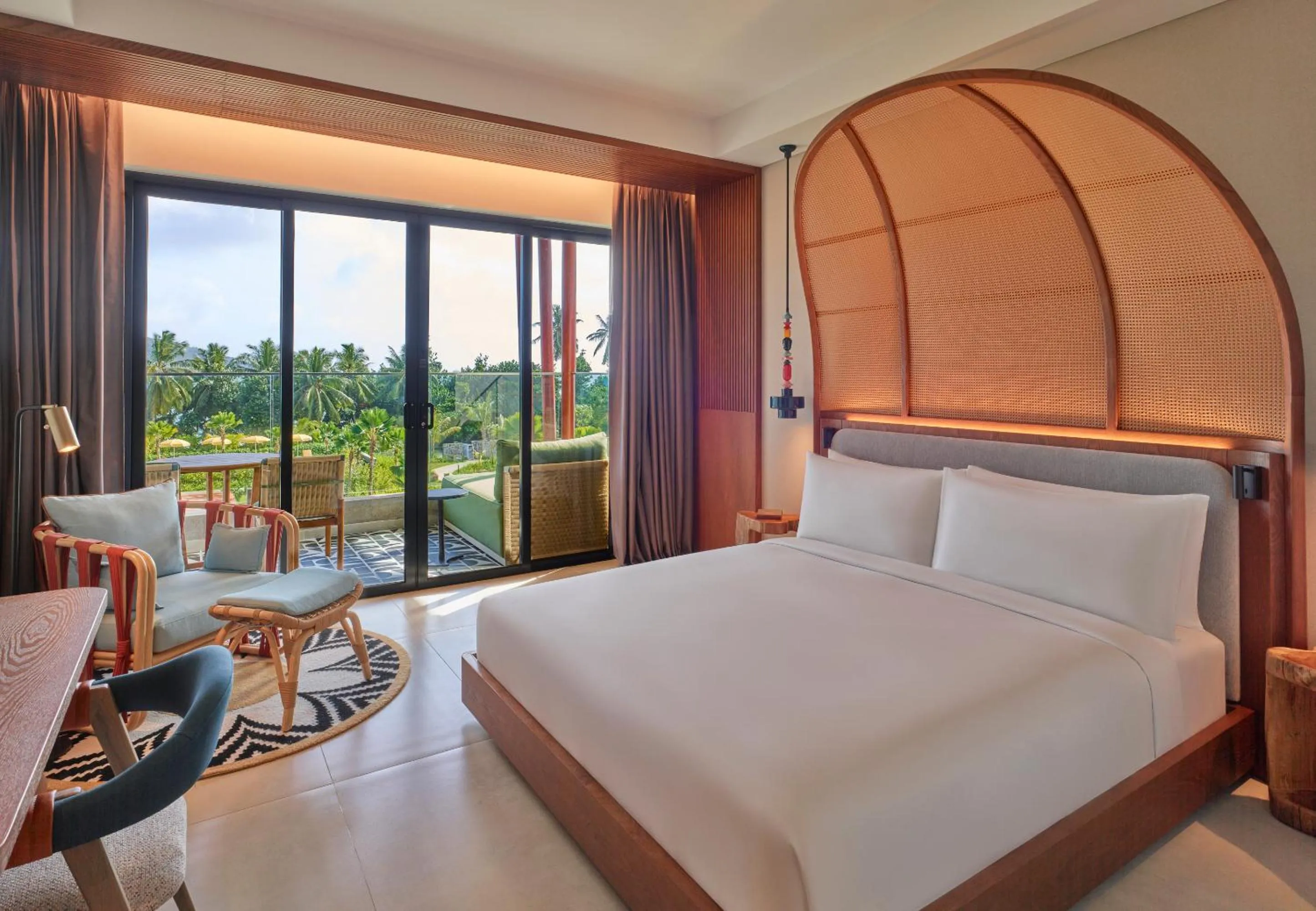 Bedroom, Bed in Canopy By Hilton Seychelles Resort