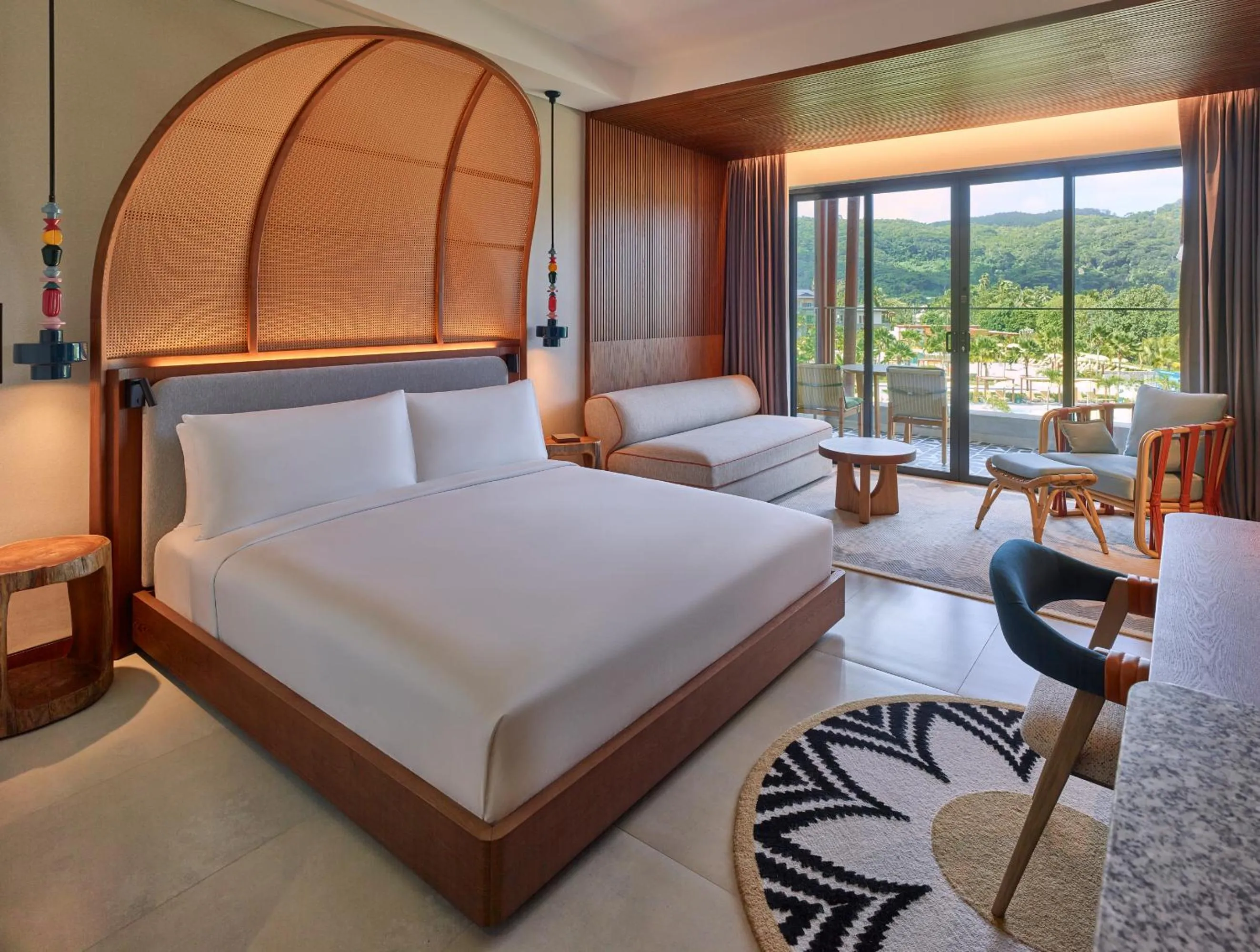 Bed in Canopy By Hilton Seychelles Resort